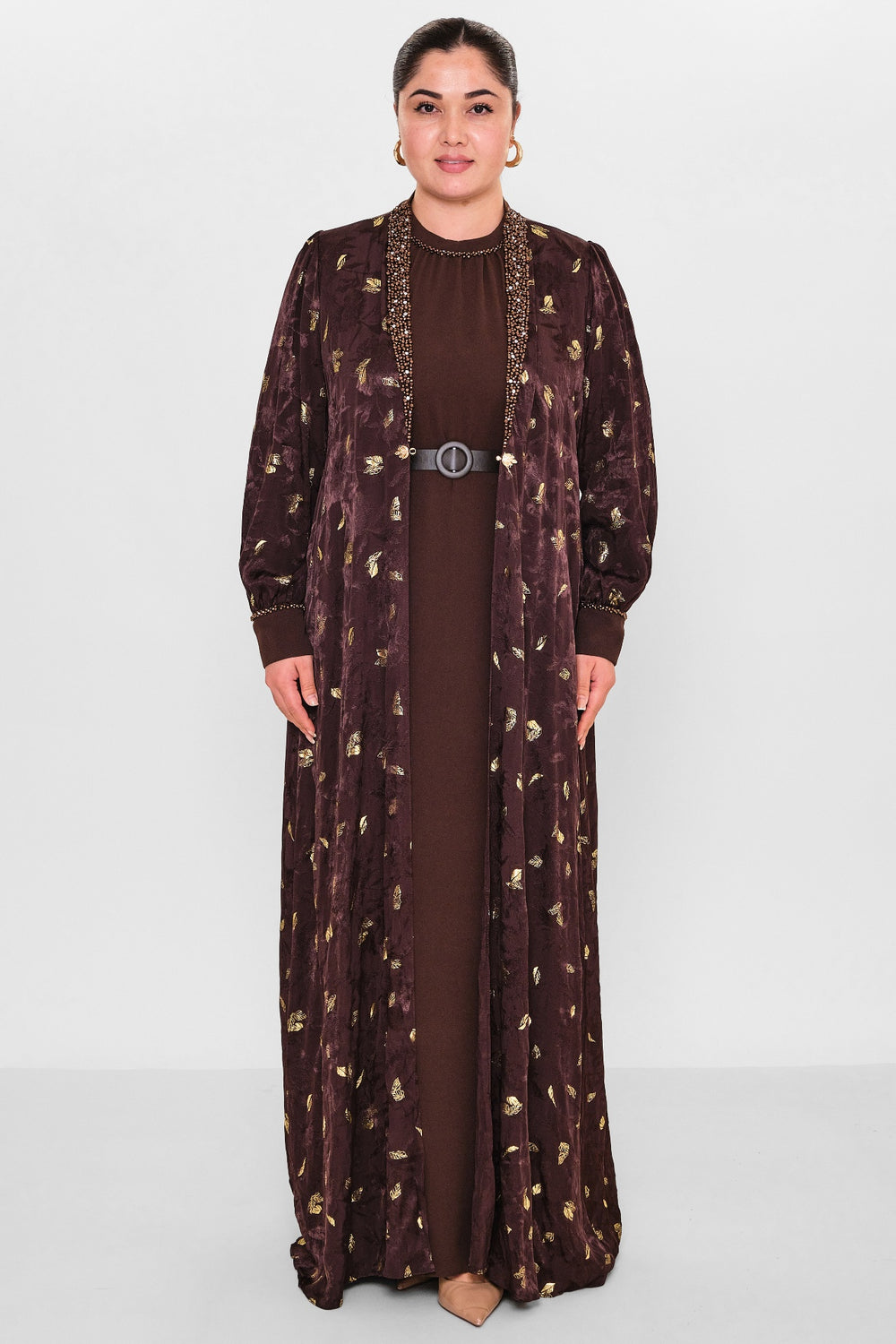 Nupel li̇ne - Plus Size Dress (NPL26Y5136BB) - 8690200148941