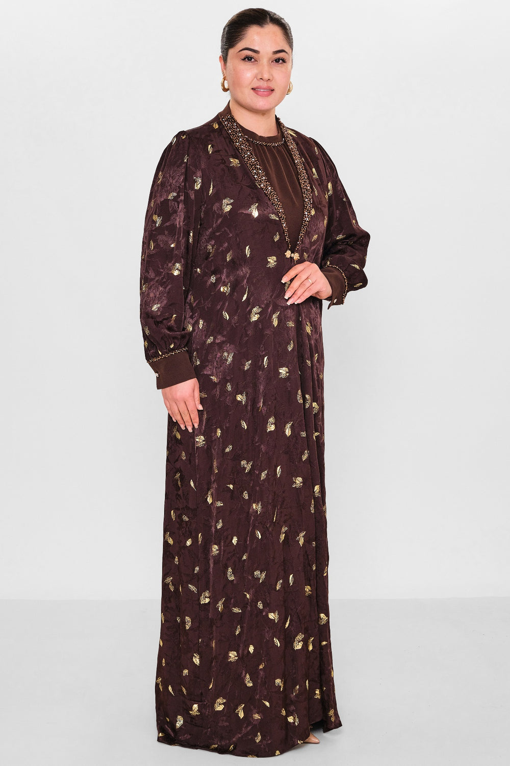 Nupel li̇ne - Plus Size Dress (NPL26Y5136BB) - 8690200148941