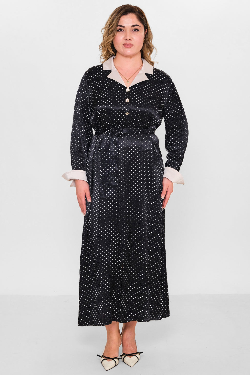 Dress port - Plus Size Dress (DSP26Y5744) - 8690200149221