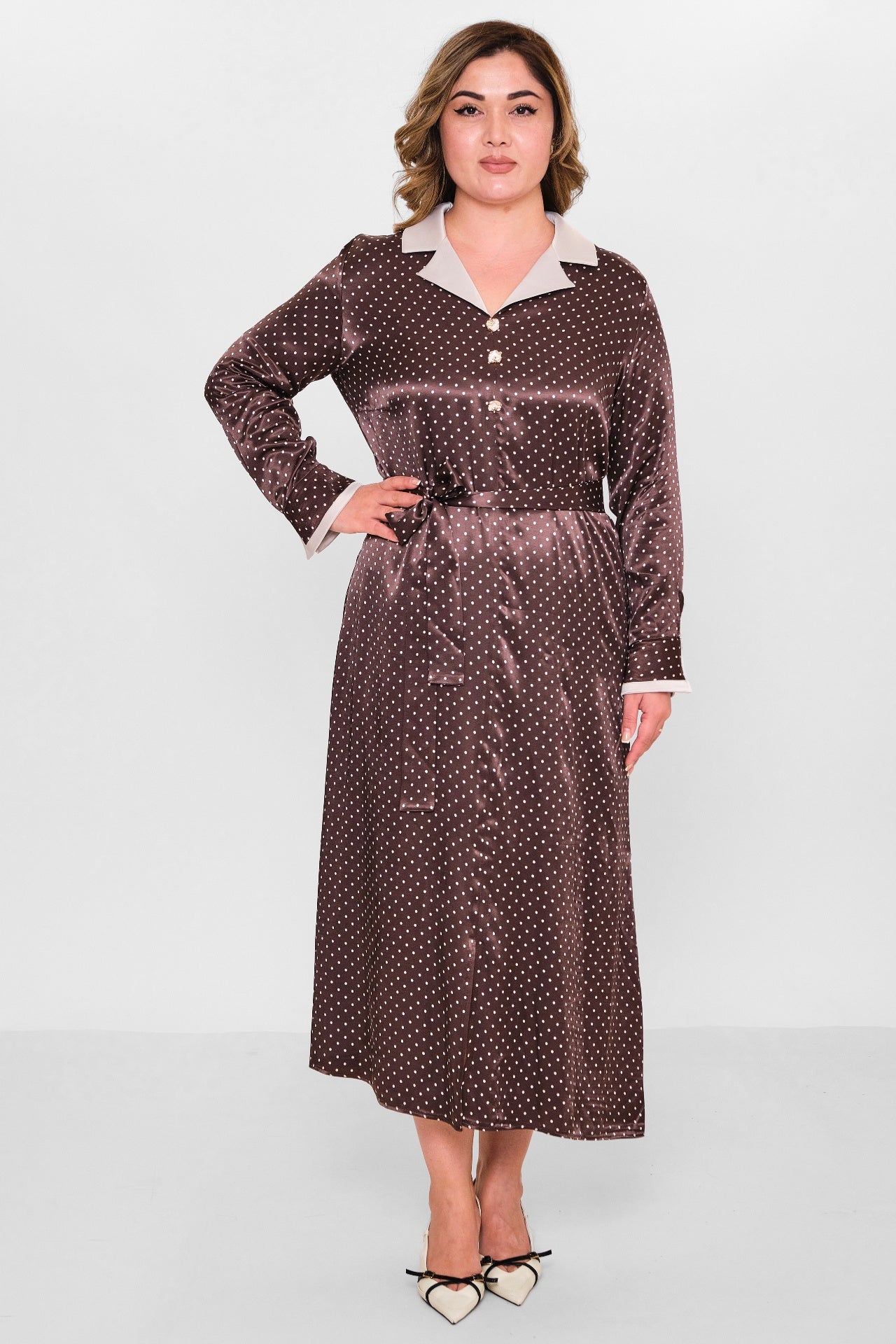 Dress port - Plus Size Dress (DSP26Y5744) - 8690200149238