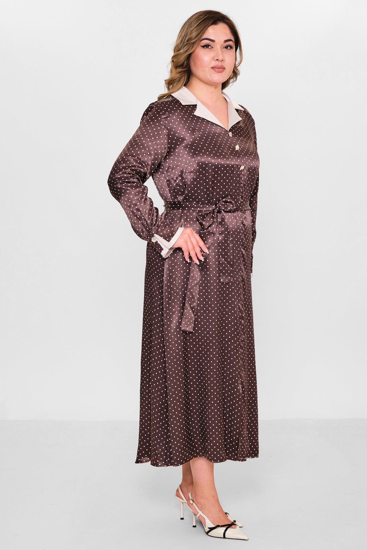 Dress port - Plus Size Dress (DSP26Y5744) - 8690200149238