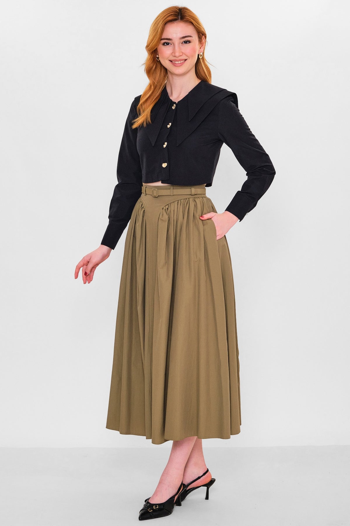 Mamulier - Plus Size Skirt (MML26Y6874) - 8690200149313