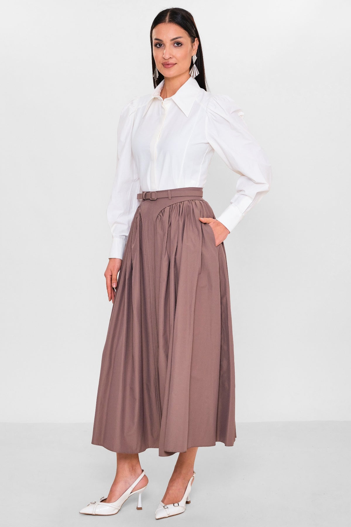 Mamulier - Plus Size Skirt (MML26Y6874) - 8690200149320