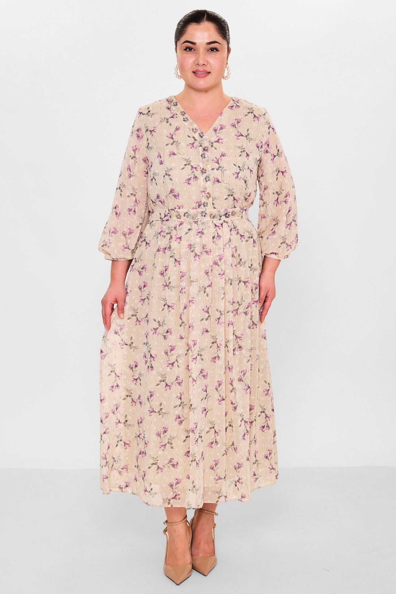 Gumanize - Plus Size Dress (GMZ2025-459-7610) - 8690200149658