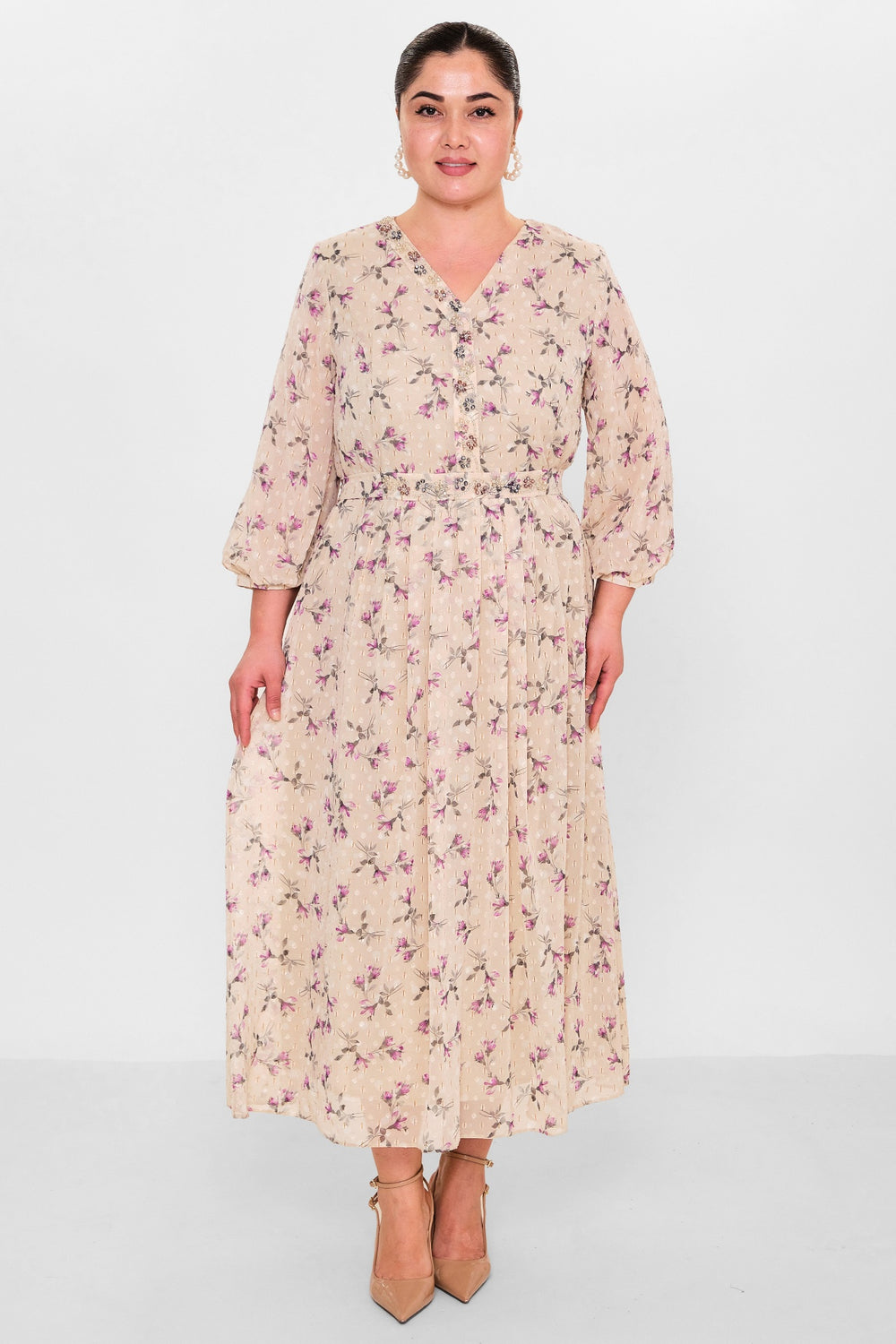 Gumanize - Plus Size Dress (GMZ2025-459-7610) - 8690200149658