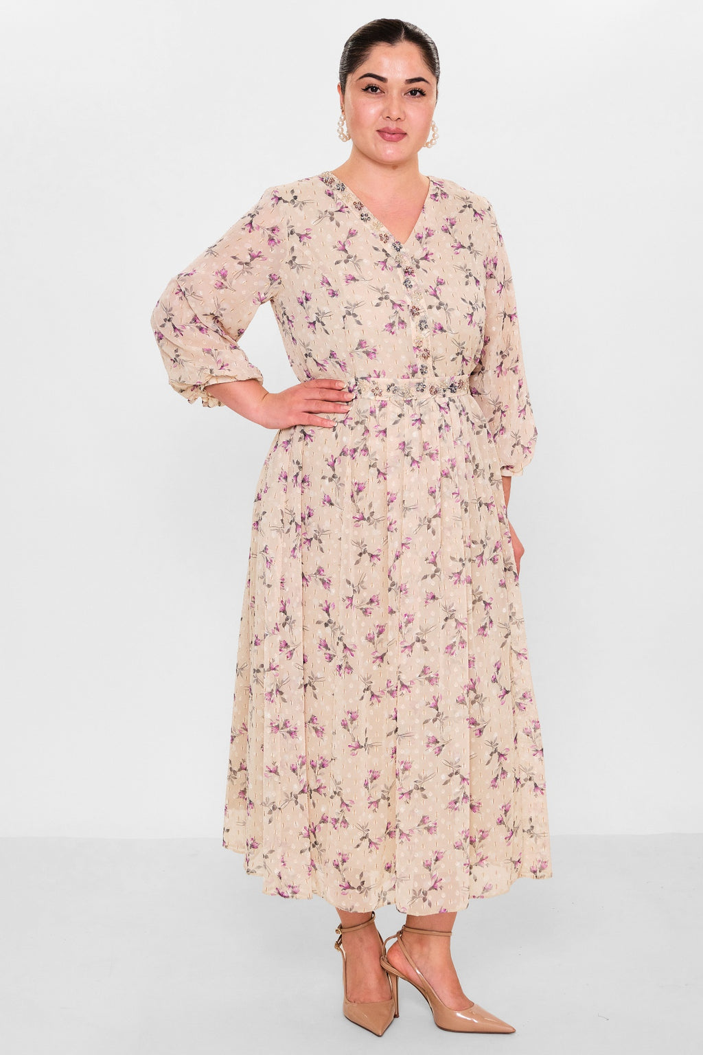 Gumanize - Plus Size Dress (GMZ2025-459-7610) - 8690200149658