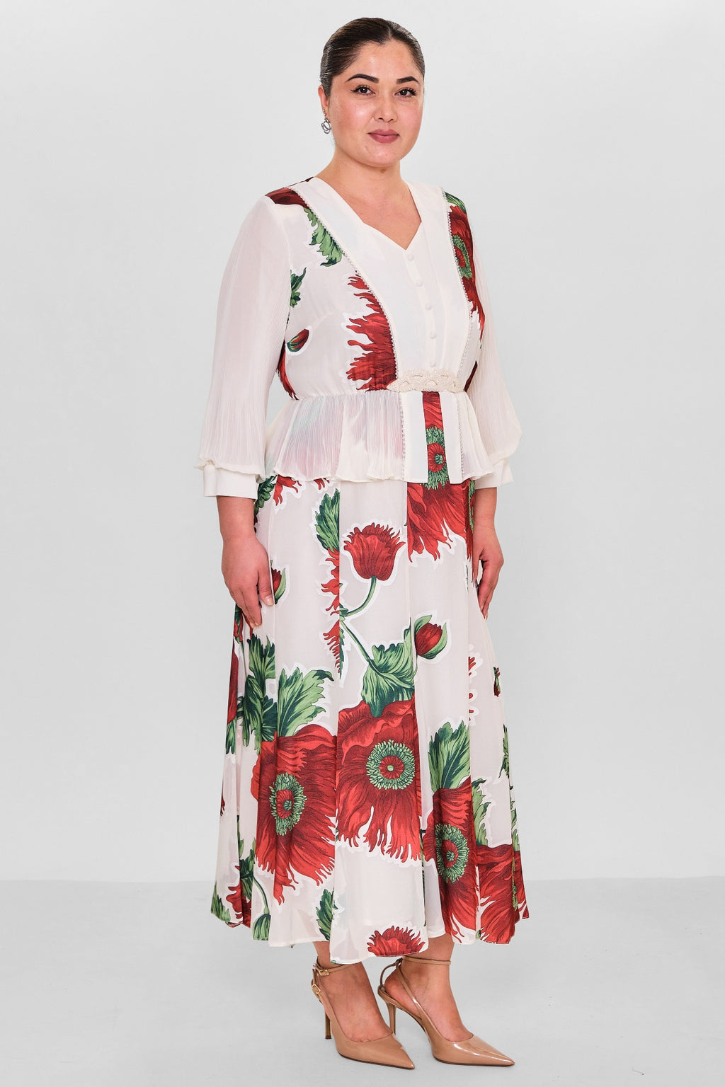 Gumanize - Plus Size Dress (GMZ2025-669-7674) - 8690200149665