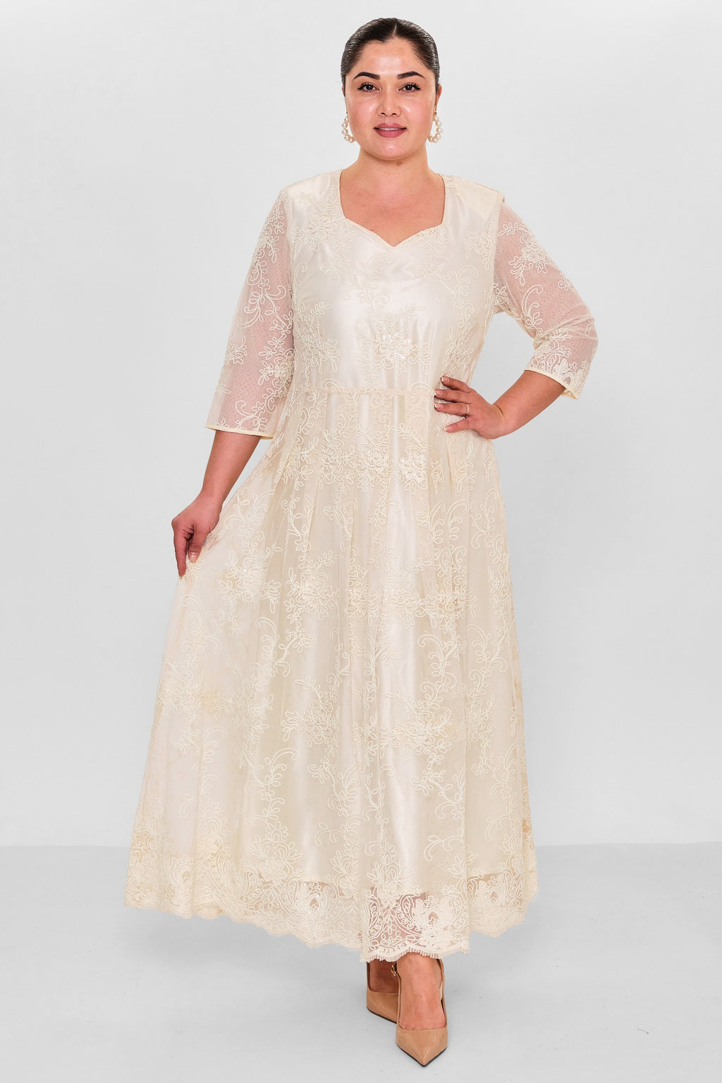 Gumanize - Plus Size Dress (GMZ2025-687-7665) - 8690200149672