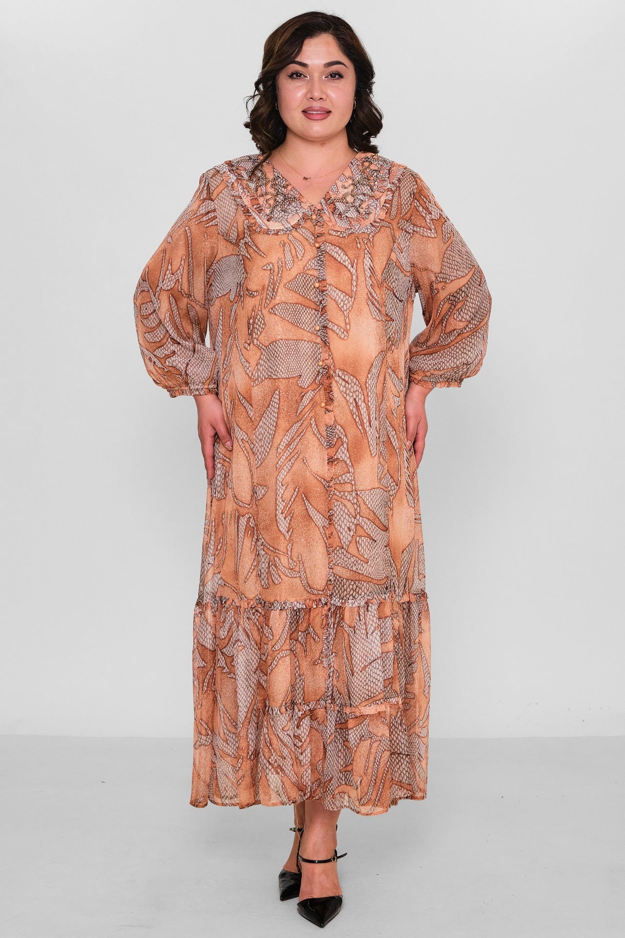 Gumanize - Extended Plus Size Dress (GMZ2025-762-7507) - 8690200149696
