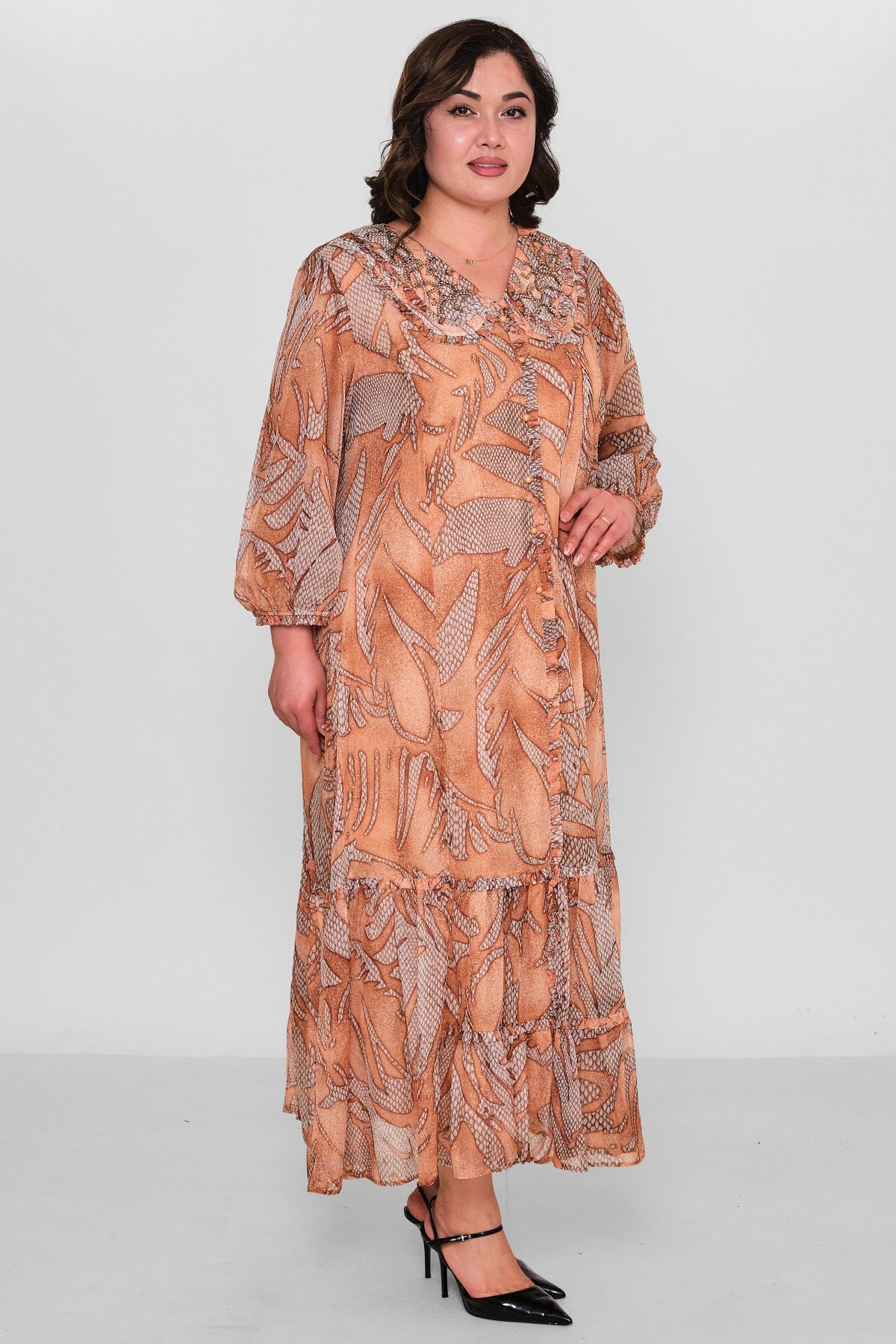 Gumanize - Extended Plus Size Dress (GMZ2025-762-7507) - 8690200149696