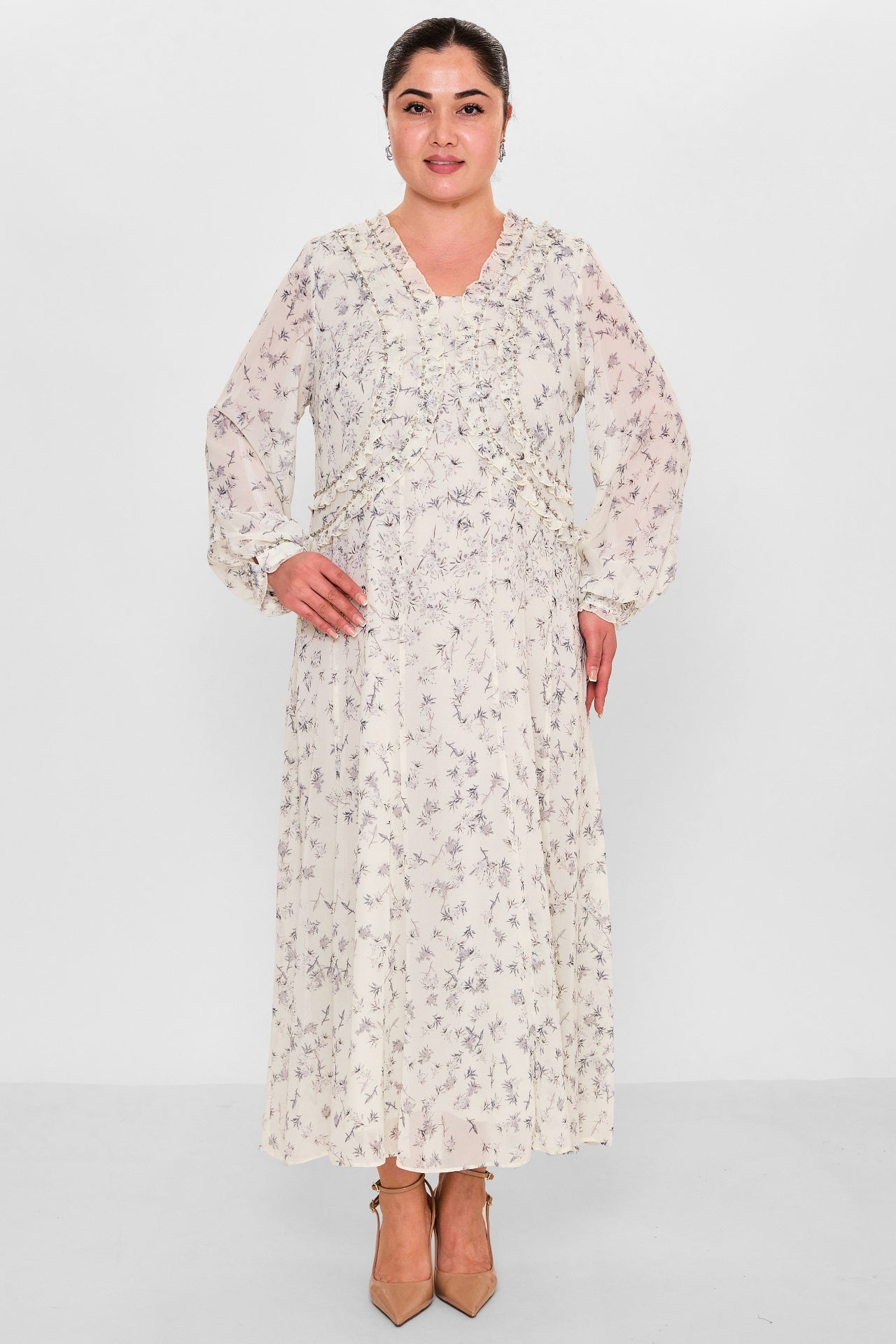Gumanize - Plus Size Dress (GMZ2025-957-7569) - 8690200149719