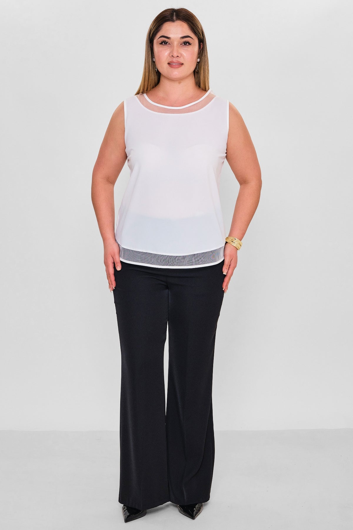 Kifayet - Extended Plus Size Blouse (KFY26Y22641) - 8690200150050