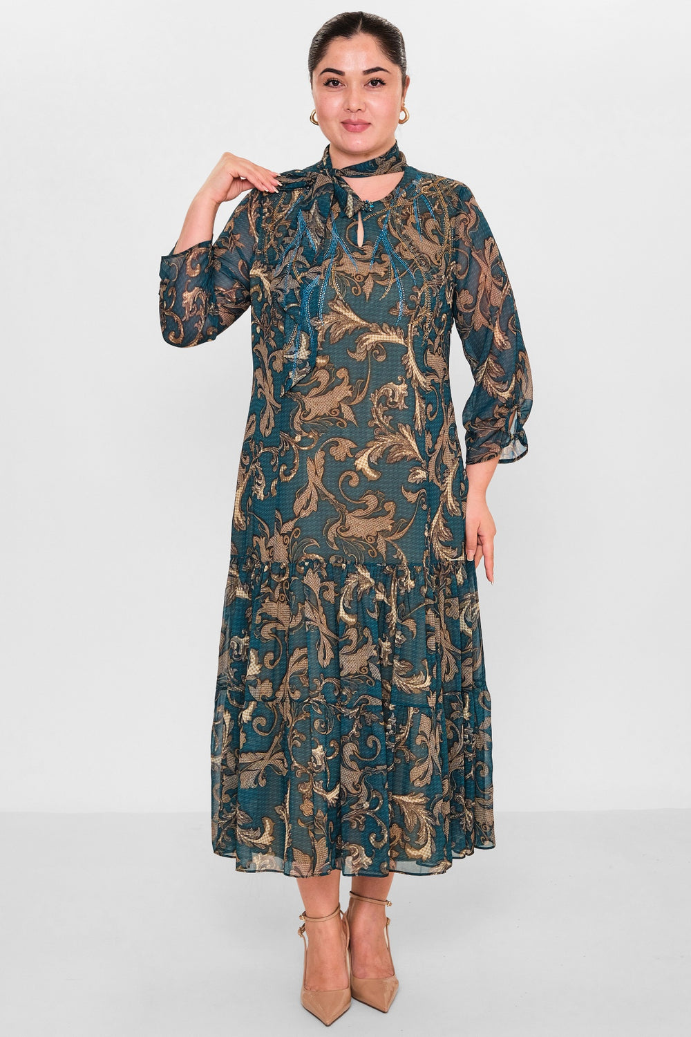 Gumanize - Plus Size Dress (GMZ2025-238-7405) - 8690200150135
