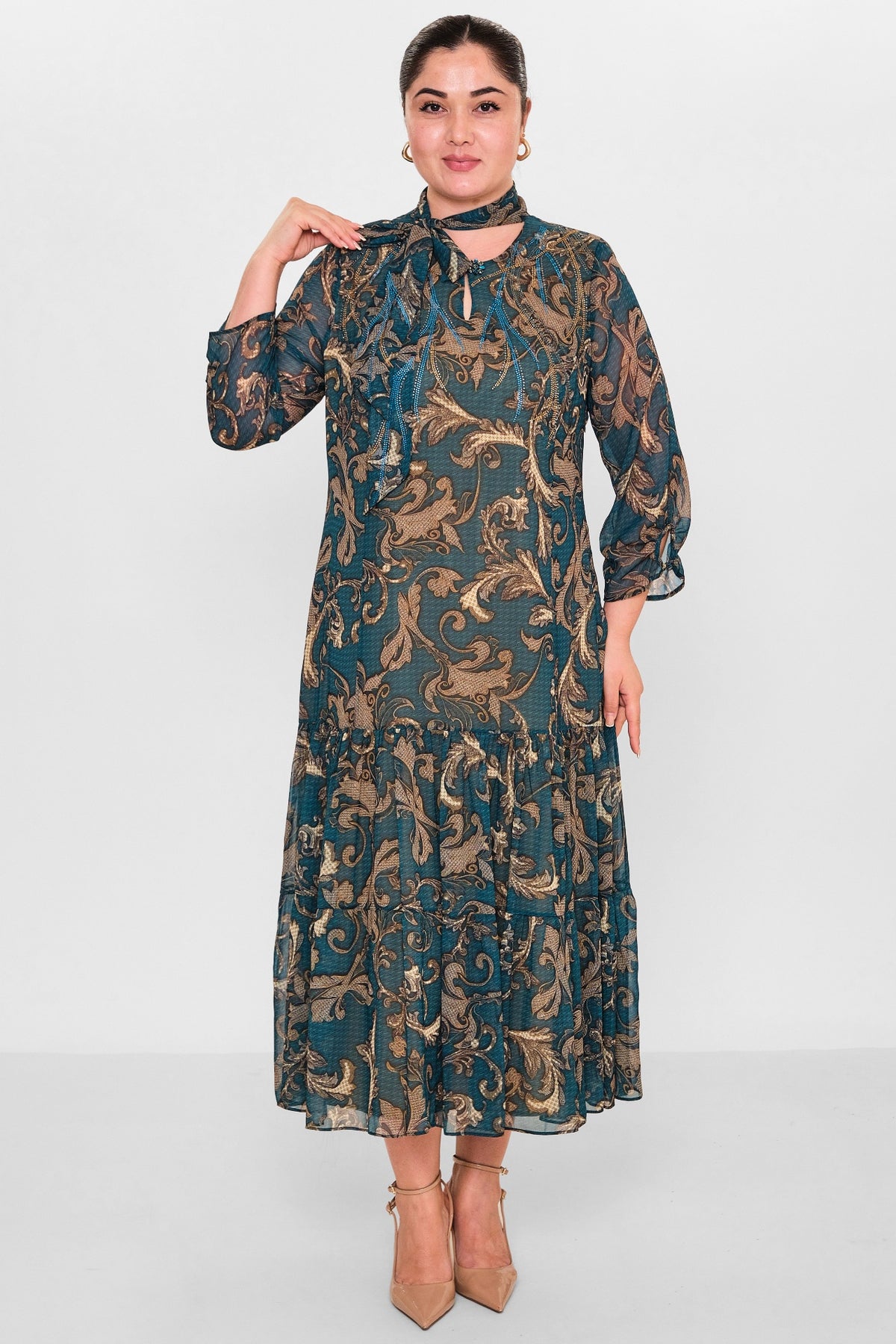 Gumanize - Plus Size Dress (GMZ2025-238-7405) - 8690200150135