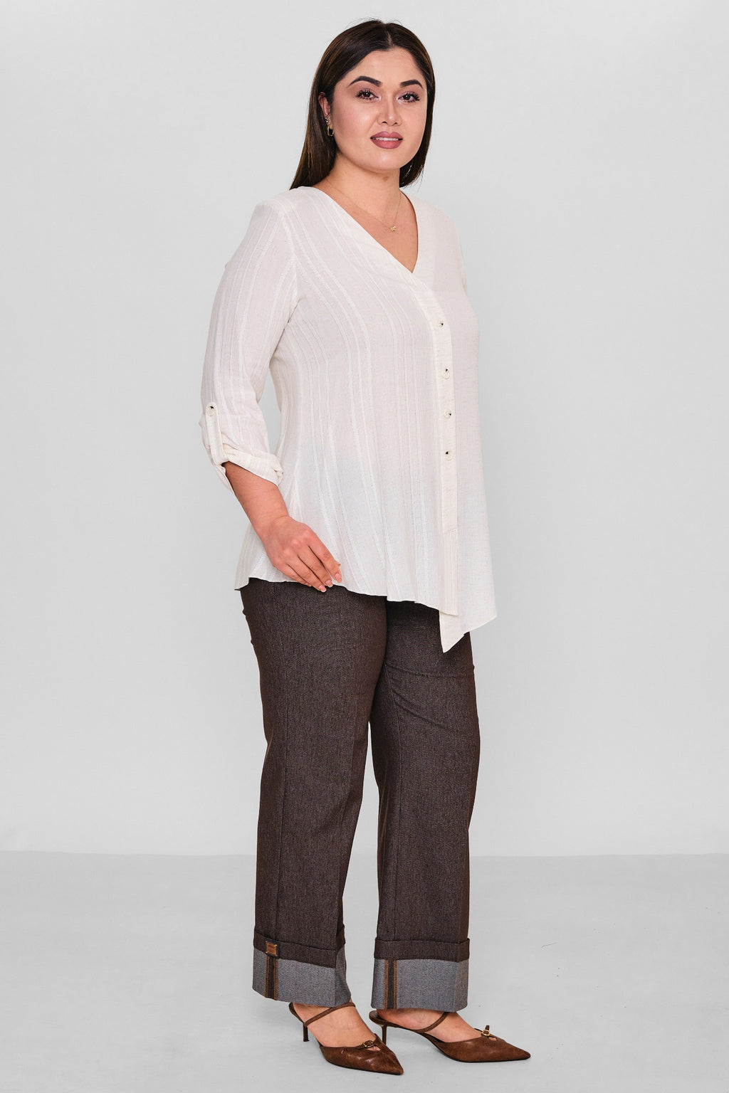 Kifayet - Plus Size Blouse (KFY26Y13712-22) - 8690200150302