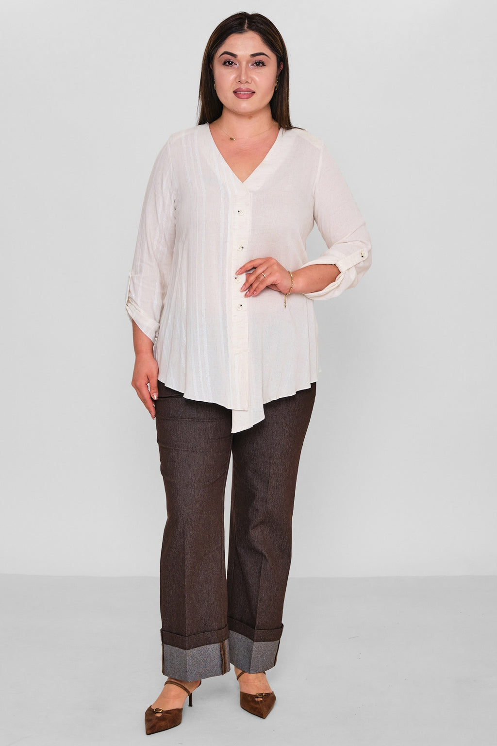 Kifayet - Plus Size Blouse (KFY26Y13712-22) - 8690200150319