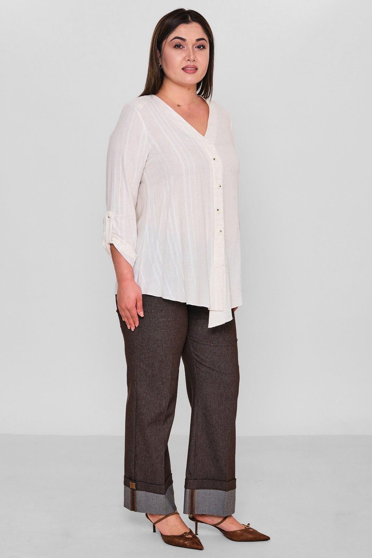 Kifayet - Plus Size Blouse (KFY26Y13712-22) - 8690200150319