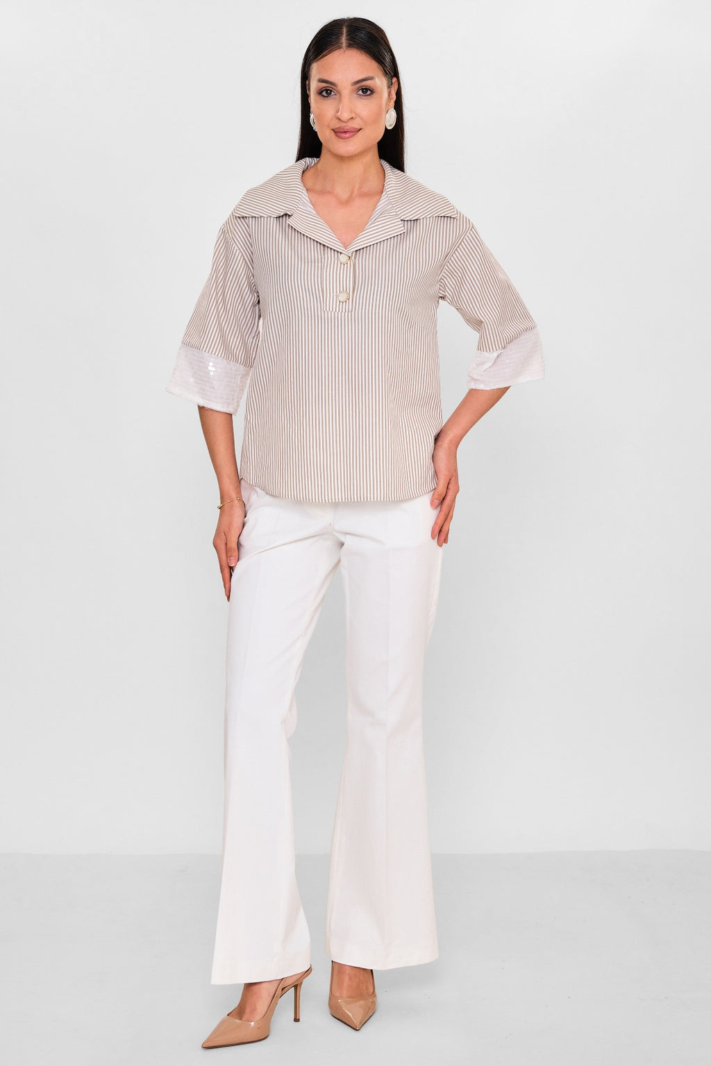 Maqrell - Plus Size Shirt (MAQ26Y105) - 8690200150555