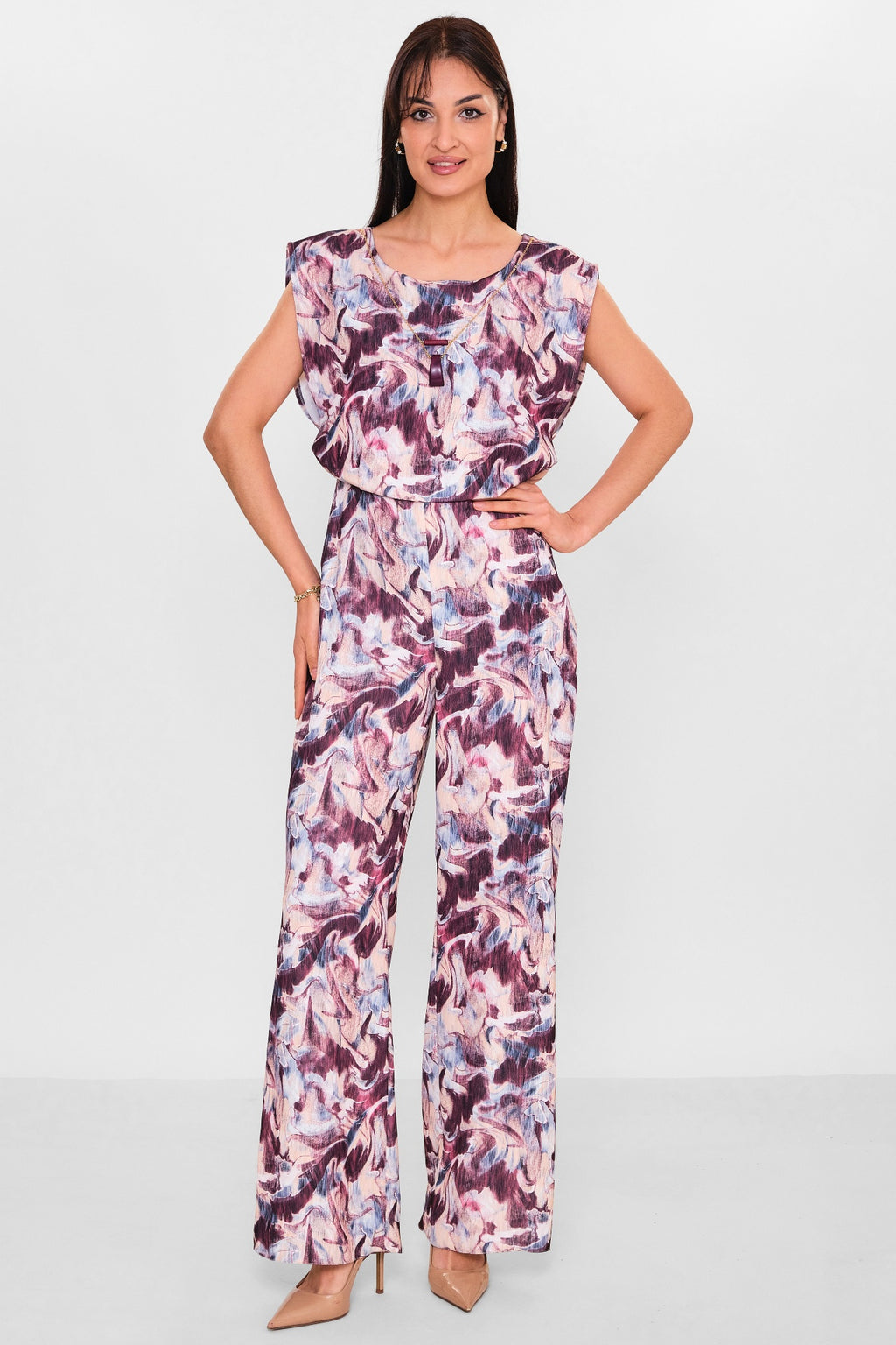 Selen - Plus Size Overalls (SLN26Y241133) - 8690200150586