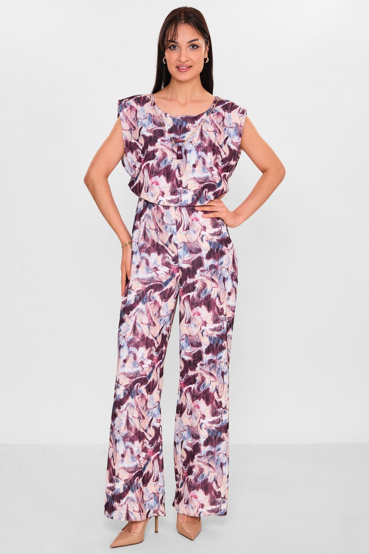 Selen - Plus Size Overalls (SLN26Y241133) - 8690200150586