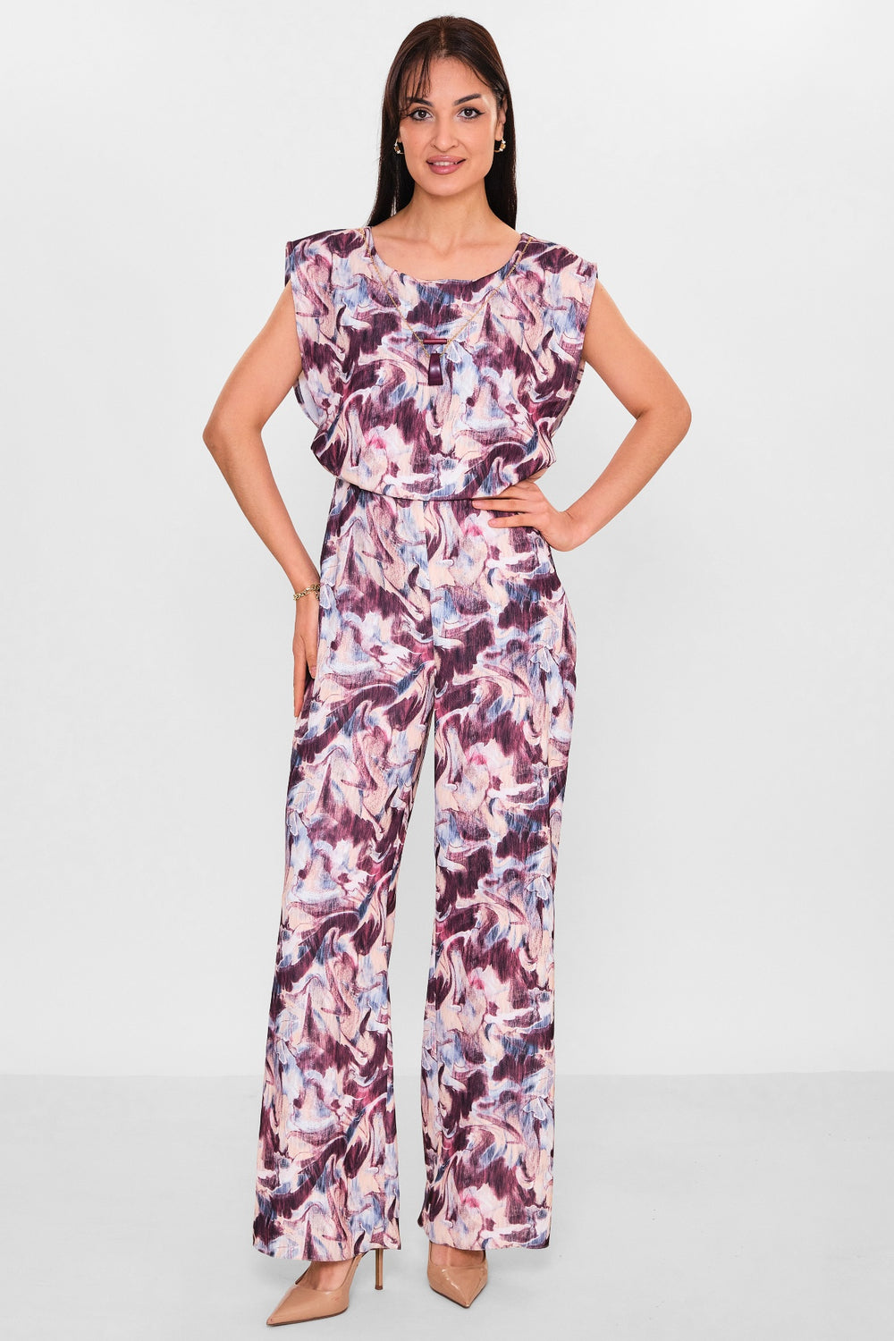 Selen - Plus Size Overalls (SLN26Y241133) - 8690200150586