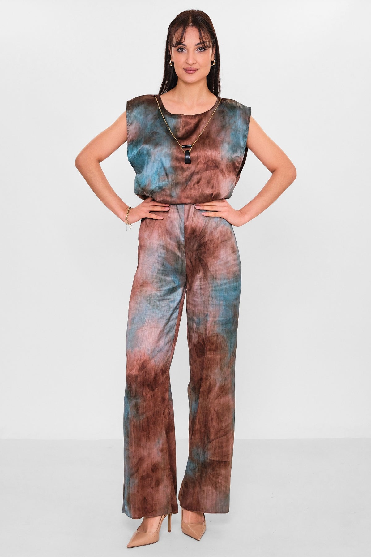 Selen - Plus Size Overalls (SLN26Y241133) - 8690200150593