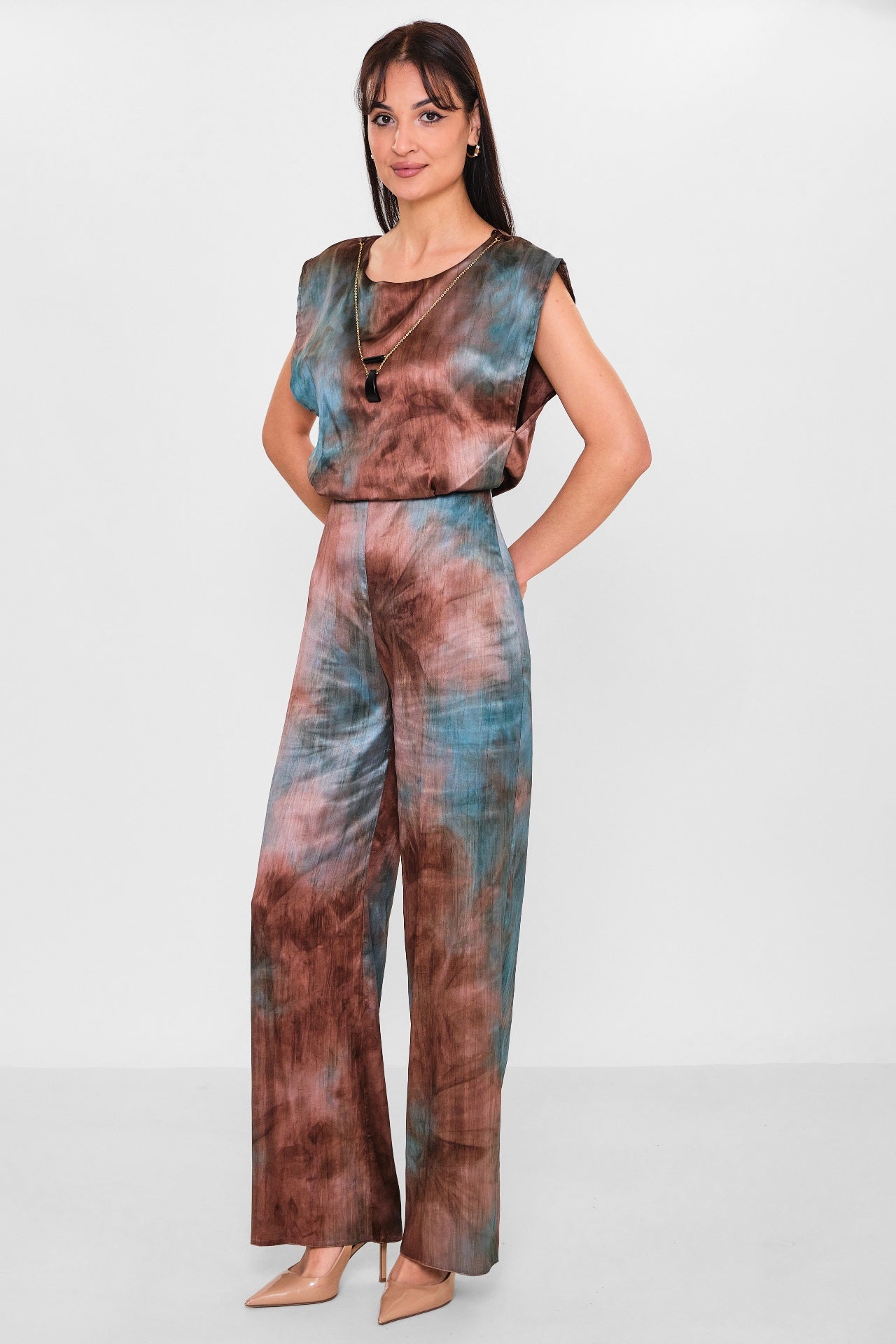 Selen - Plus Size Overalls (SLN26Y241133) - 8690200150593