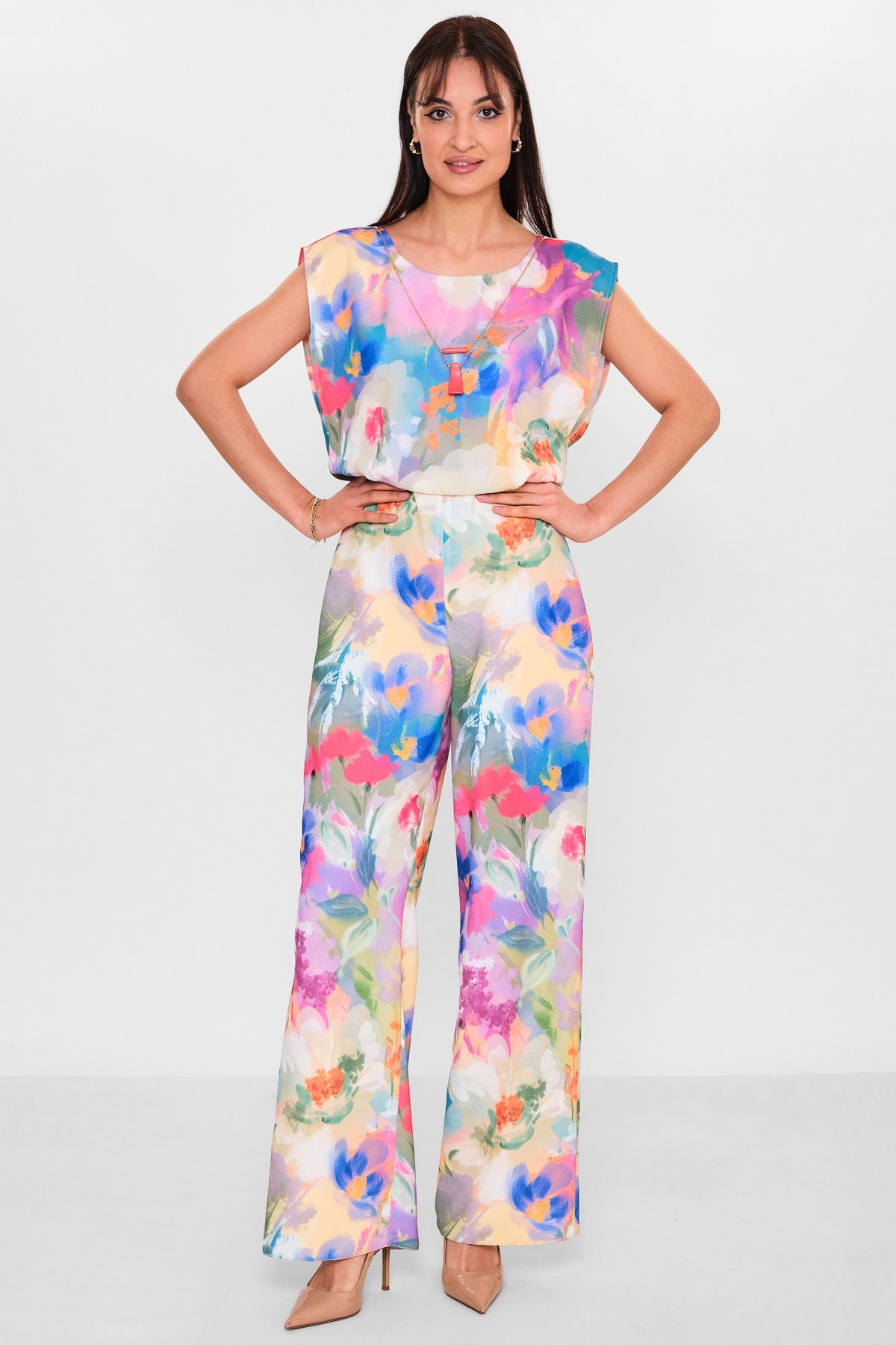 Selen - Plus Size Overalls (SLN26Y241133) - 8690200150616