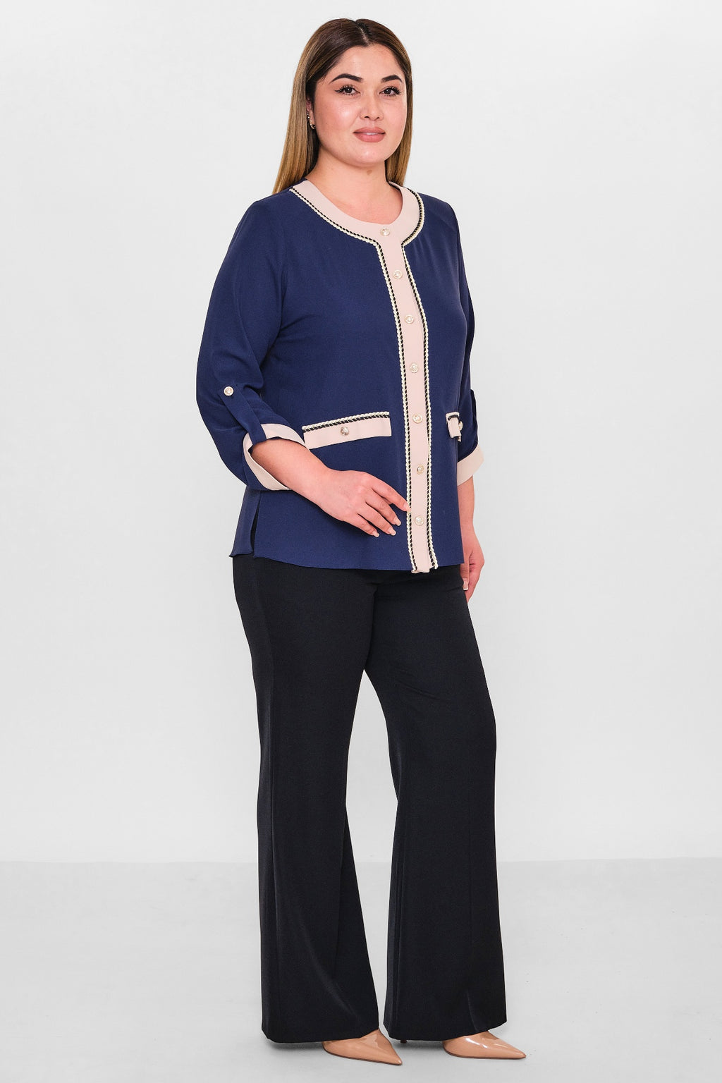 Kifayet - Plus Size Blouse (KFY26Y18037-20) - 8690200150883