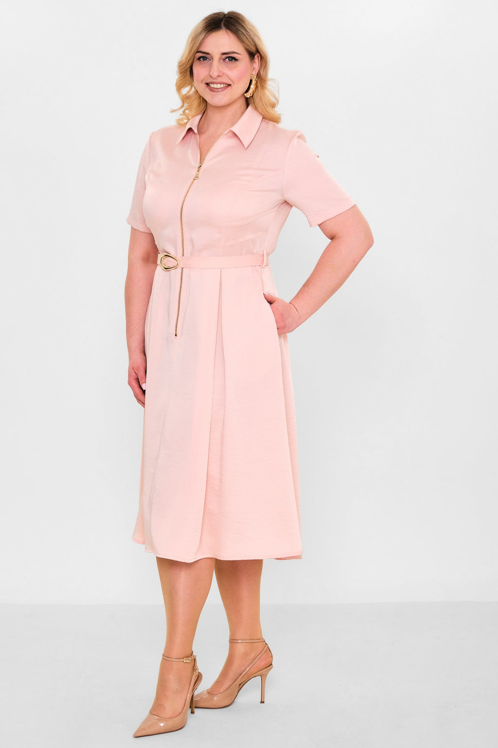 Laluce - Plus Size Dress (L2.Y26.ELB.2E670) - 8690200151071