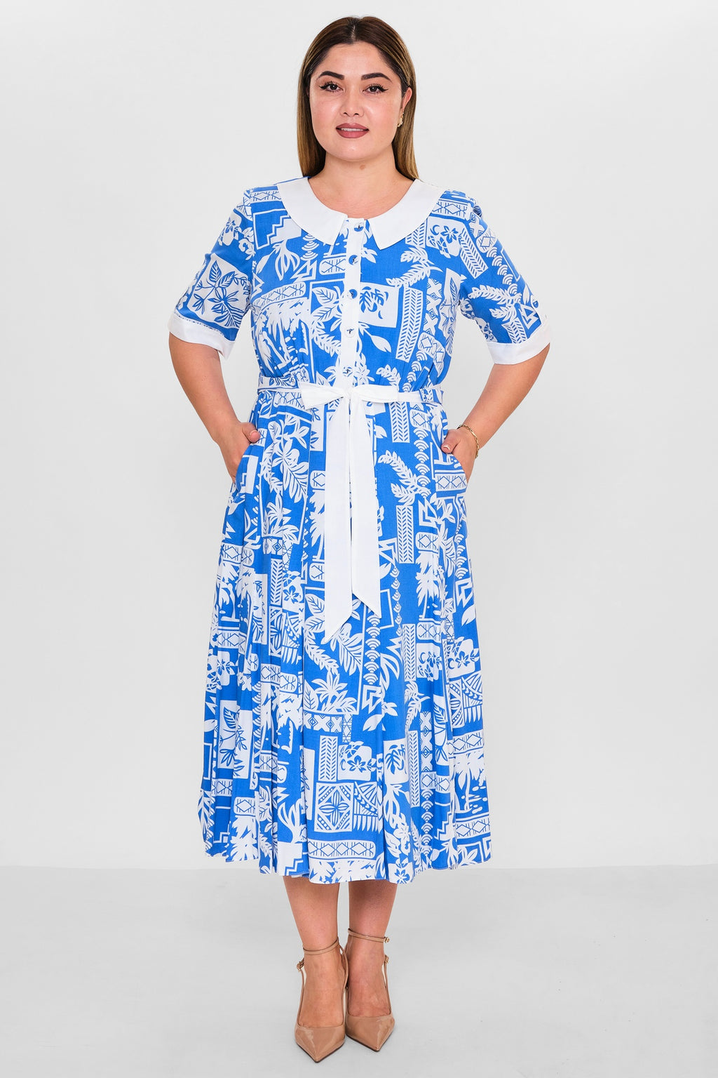 Gumanize - Plus Size Dress (GMZ2025-1093-7621) - 8690200151163