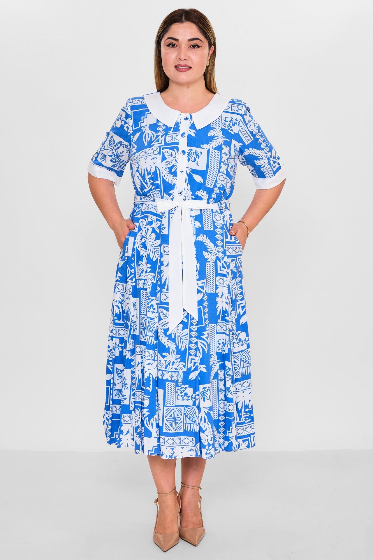 Gumanize - Plus Size Dress (GMZ2025-1093-7621) - 8690200151163