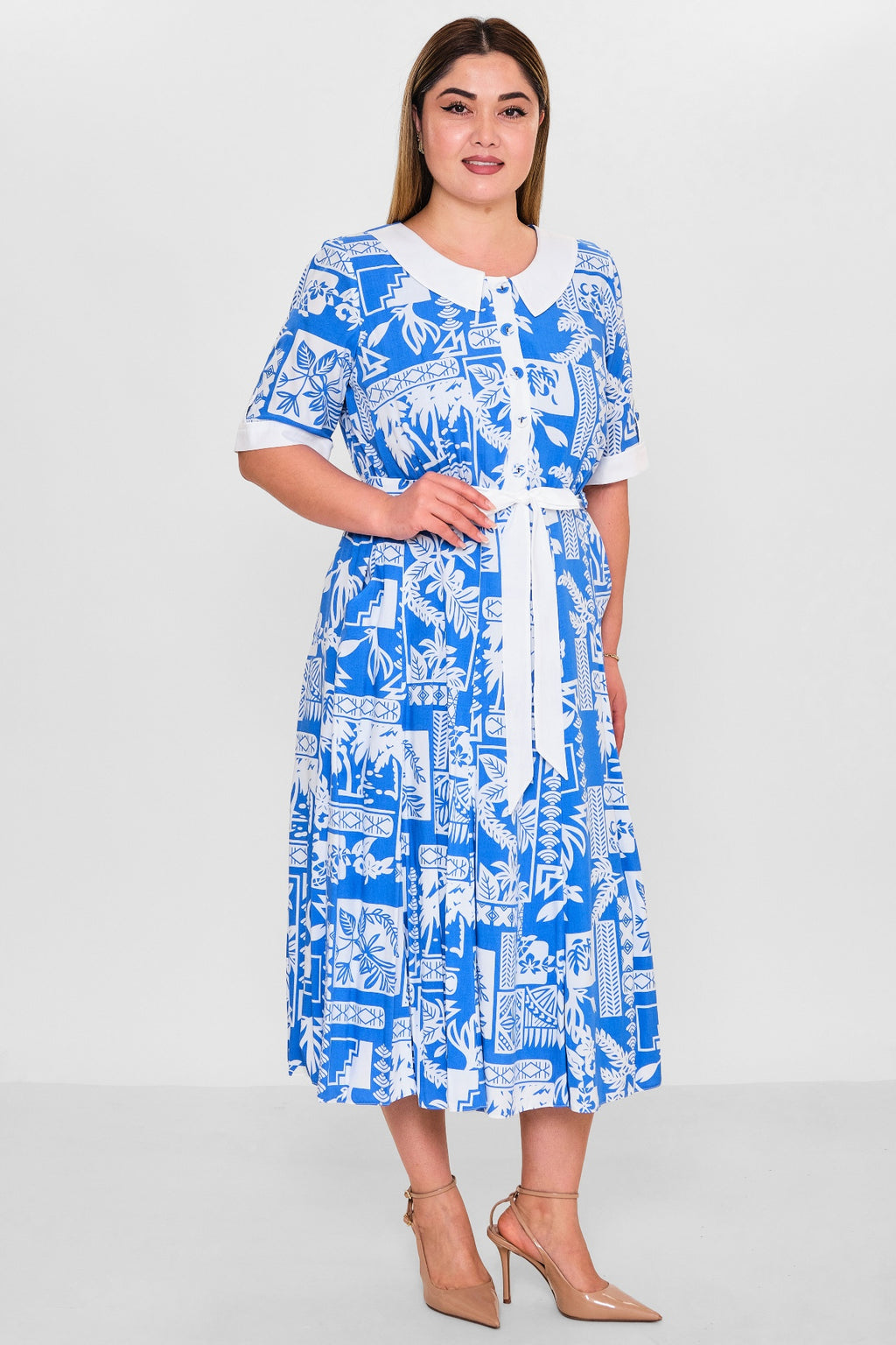 Gumanize - Plus Size Dress (GMZ2025-1093-7621) - 8690200151163