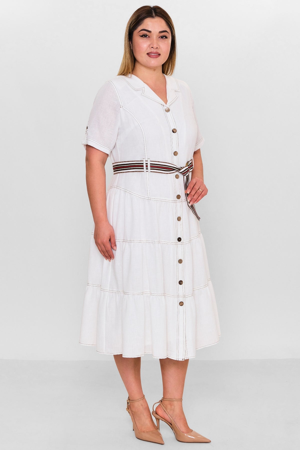 Gumanize - Plus Size Dress (GMZ2026-690-7155) - 8690200151194