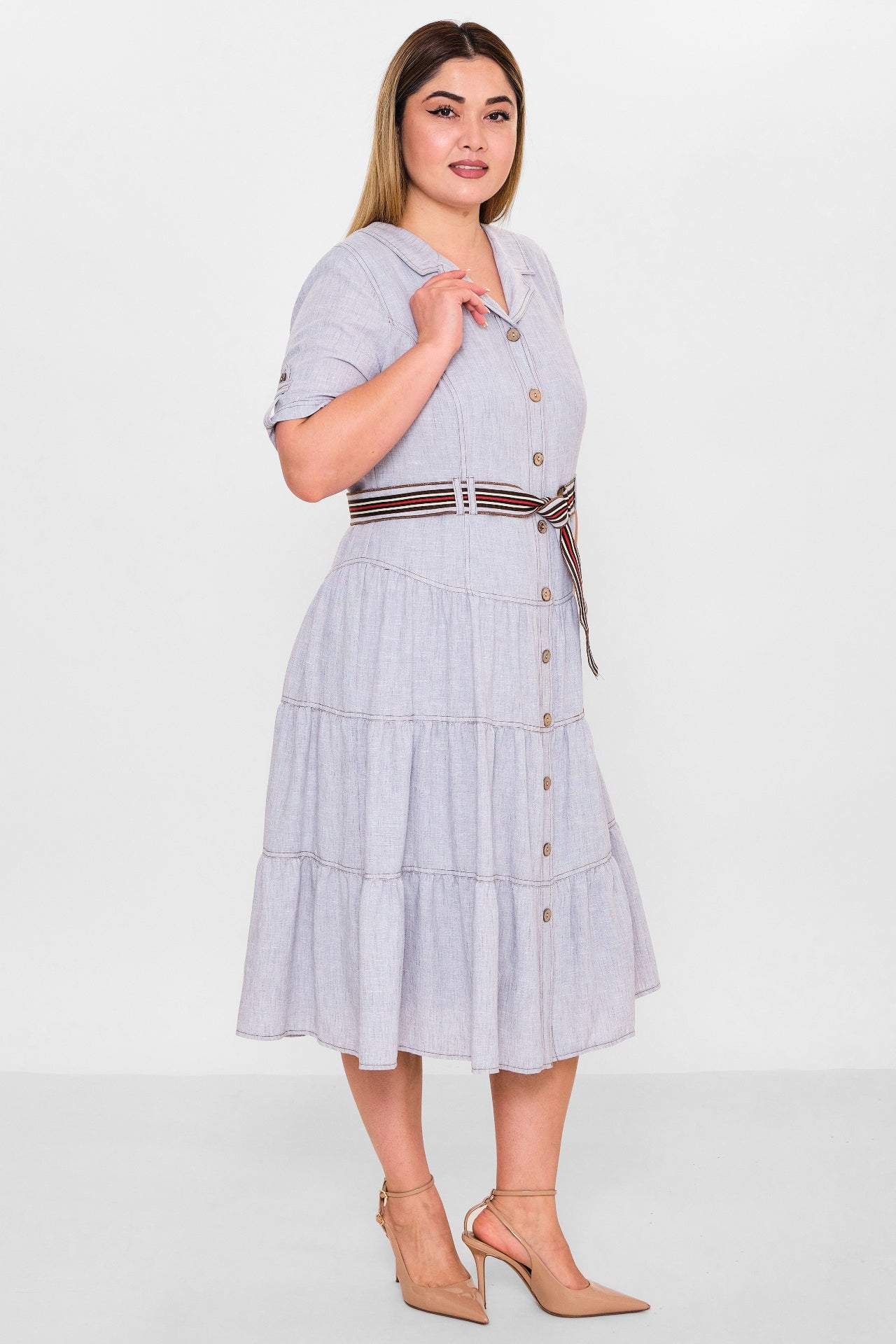 Gumanize - Plus Size Dress (GMZ2026-690-7155) - 8690200151217