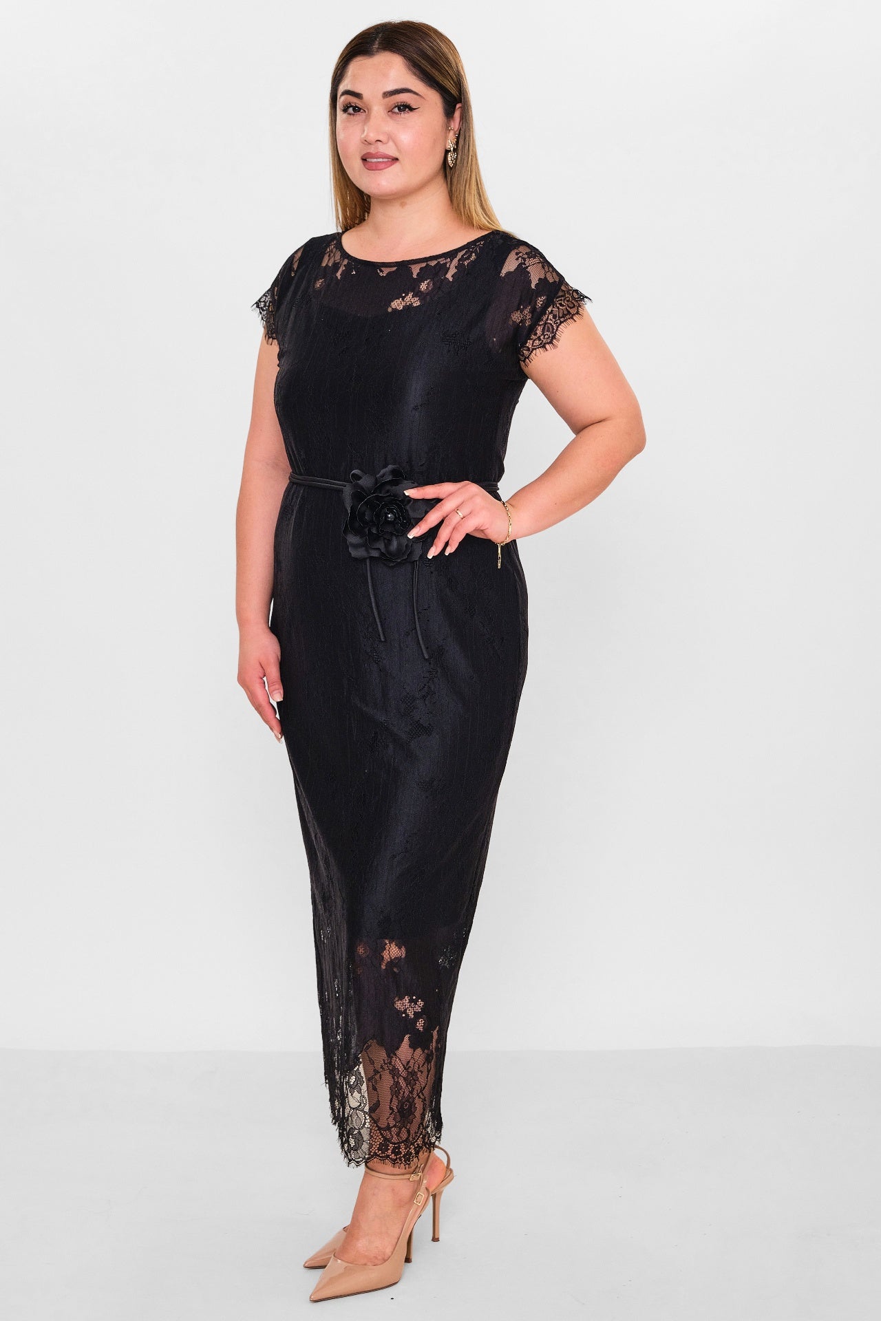 Dress port - Plus Size Dress (DSP26Y5738) - 8690200151460