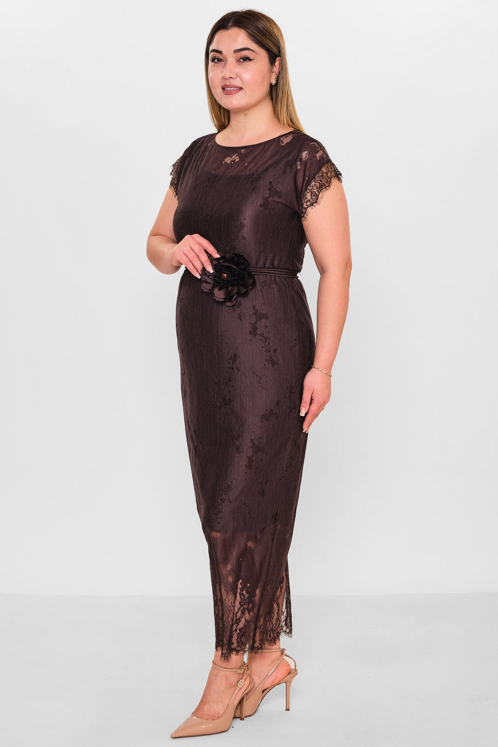 Dress port - Plus Size Dress (DSP26Y5738) - 8690200151477