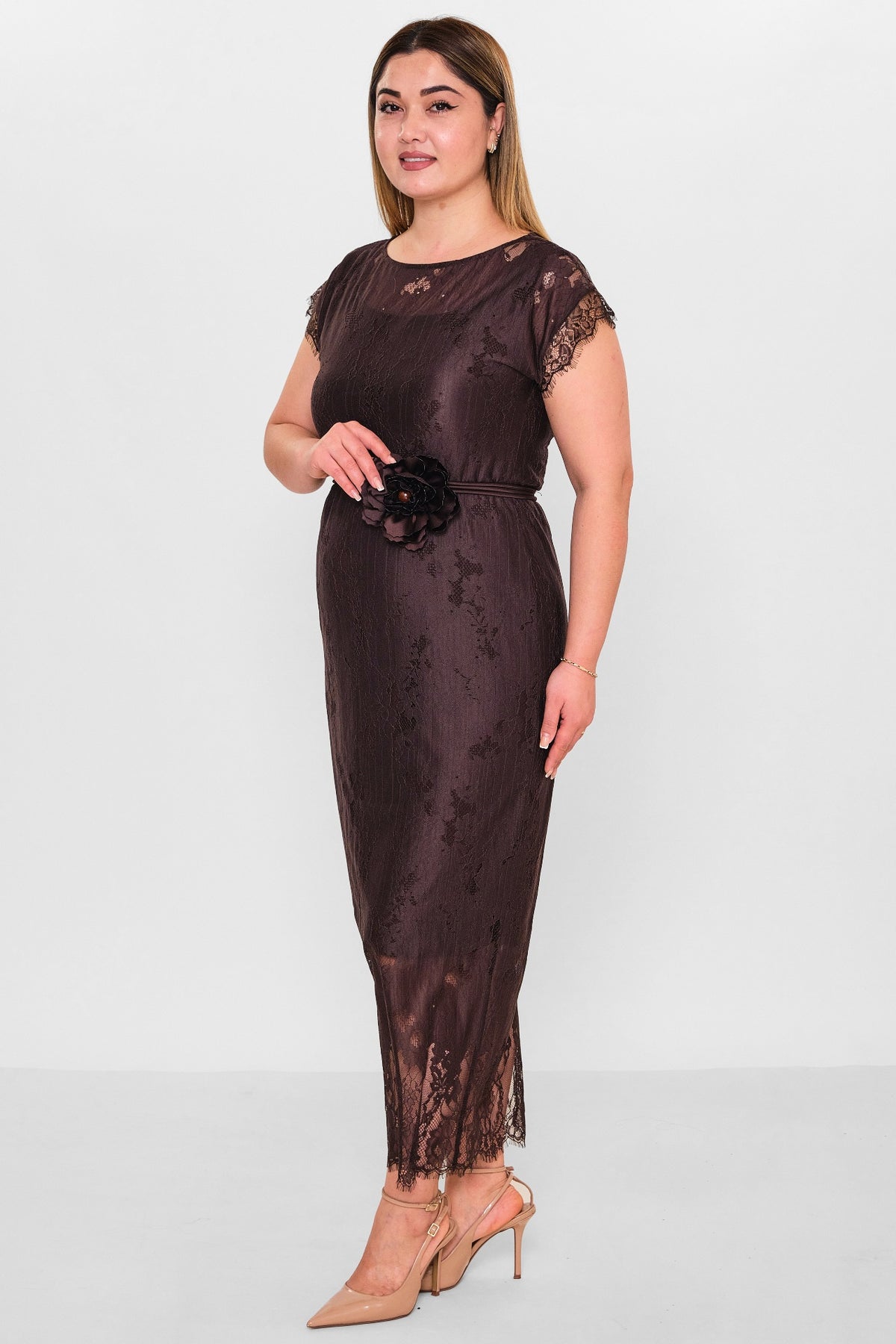 Dress port - Plus Size Dress (DSP26Y5738) - 8690200151477