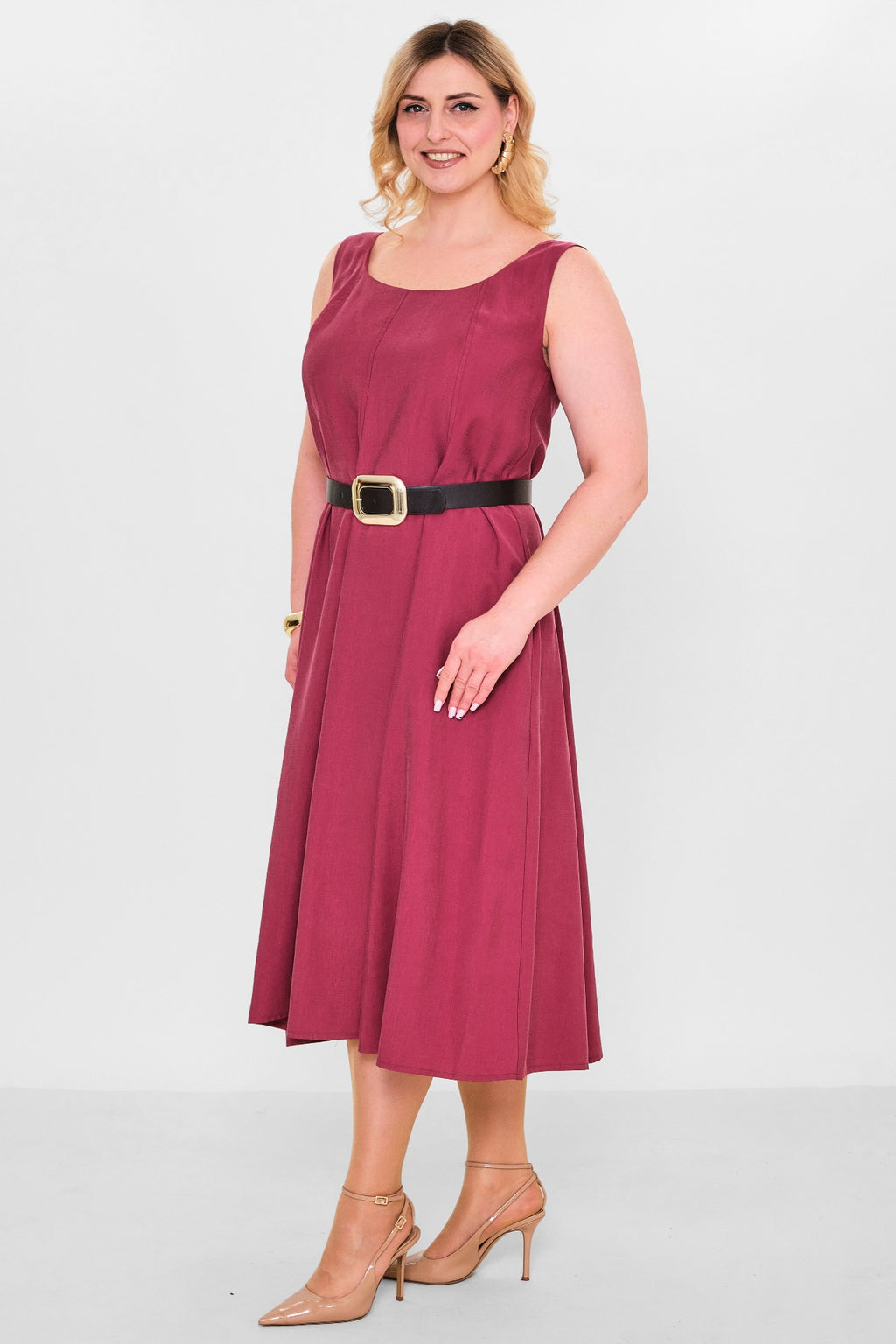 Laluce - Plus Size Dress (L2.Y26.ELB.2E651) - 8690200151545
