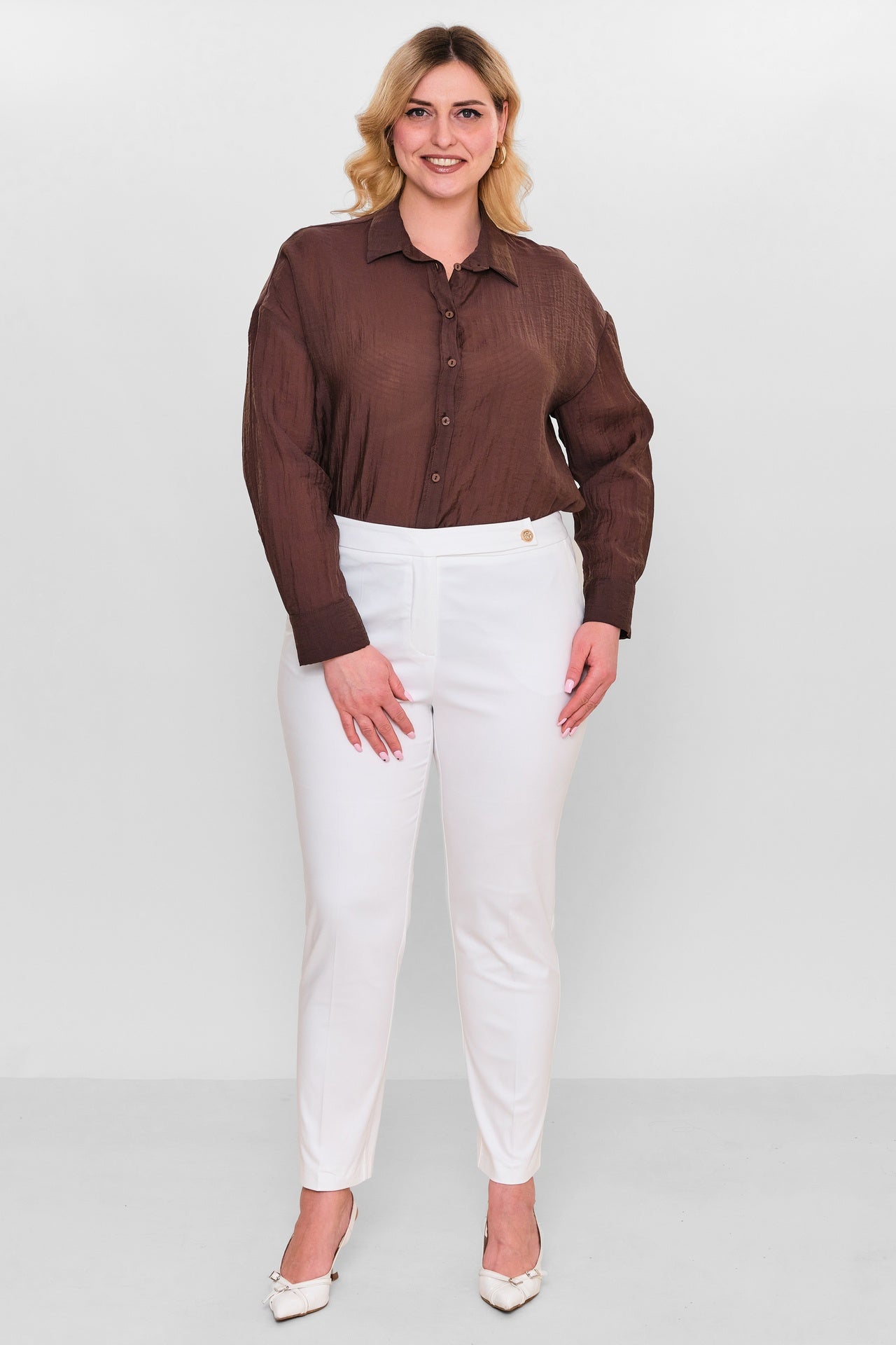 Laluce - Plus Size Trousers (L2.Y26.PNT.2P238) - 8690200151569