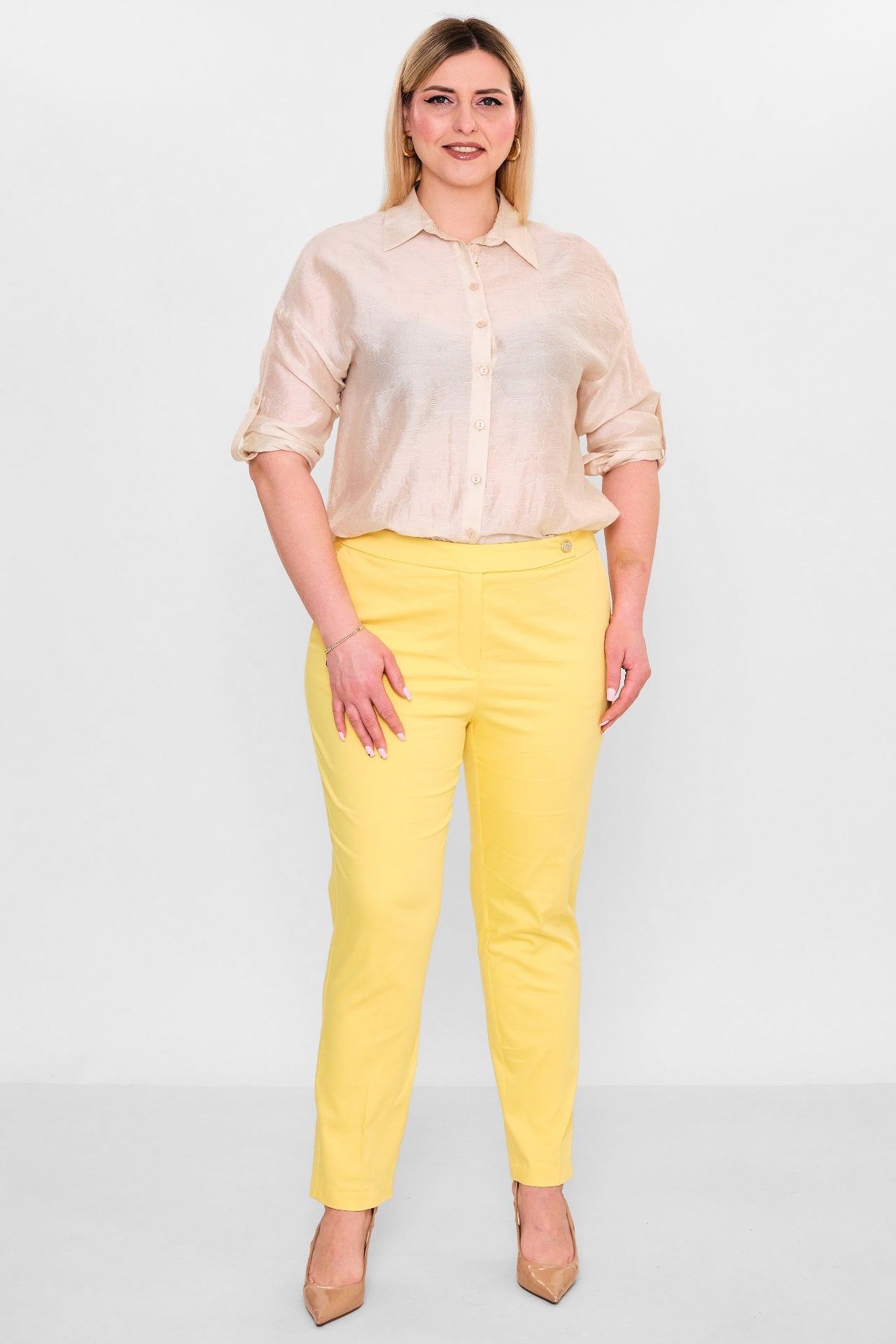 Laluce - Plus Size Trousers (L2.Y26.PNT.2P238) - 8690200151576
