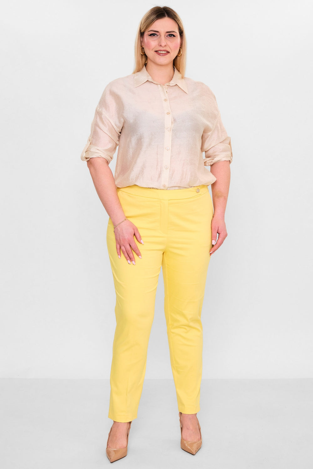 Laluce - Plus Size Trousers (L2.Y26.PNT.2P238) - 8690200151576
