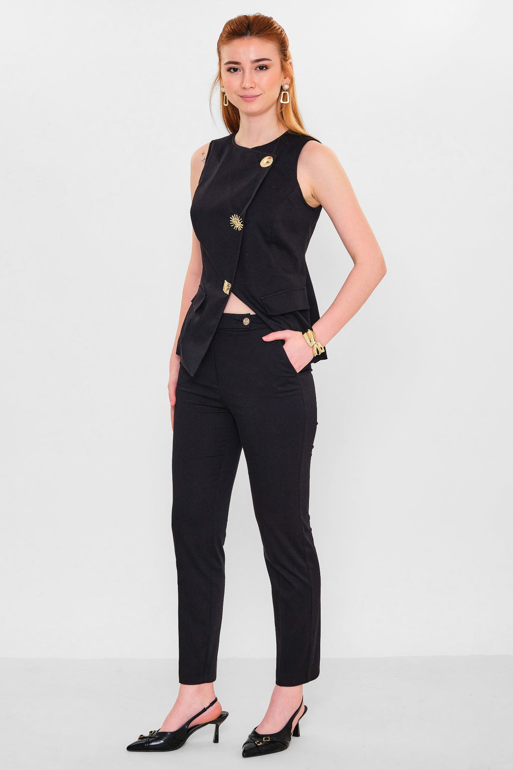 Laluce - Plus Size Trousers (LL.Y26.PNT.LP238) - 8690200151590
