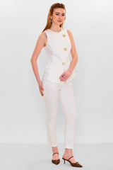 Laluce - Plus Size Waistcoat (LL.Y26.YK.LY15) - 8690200151644