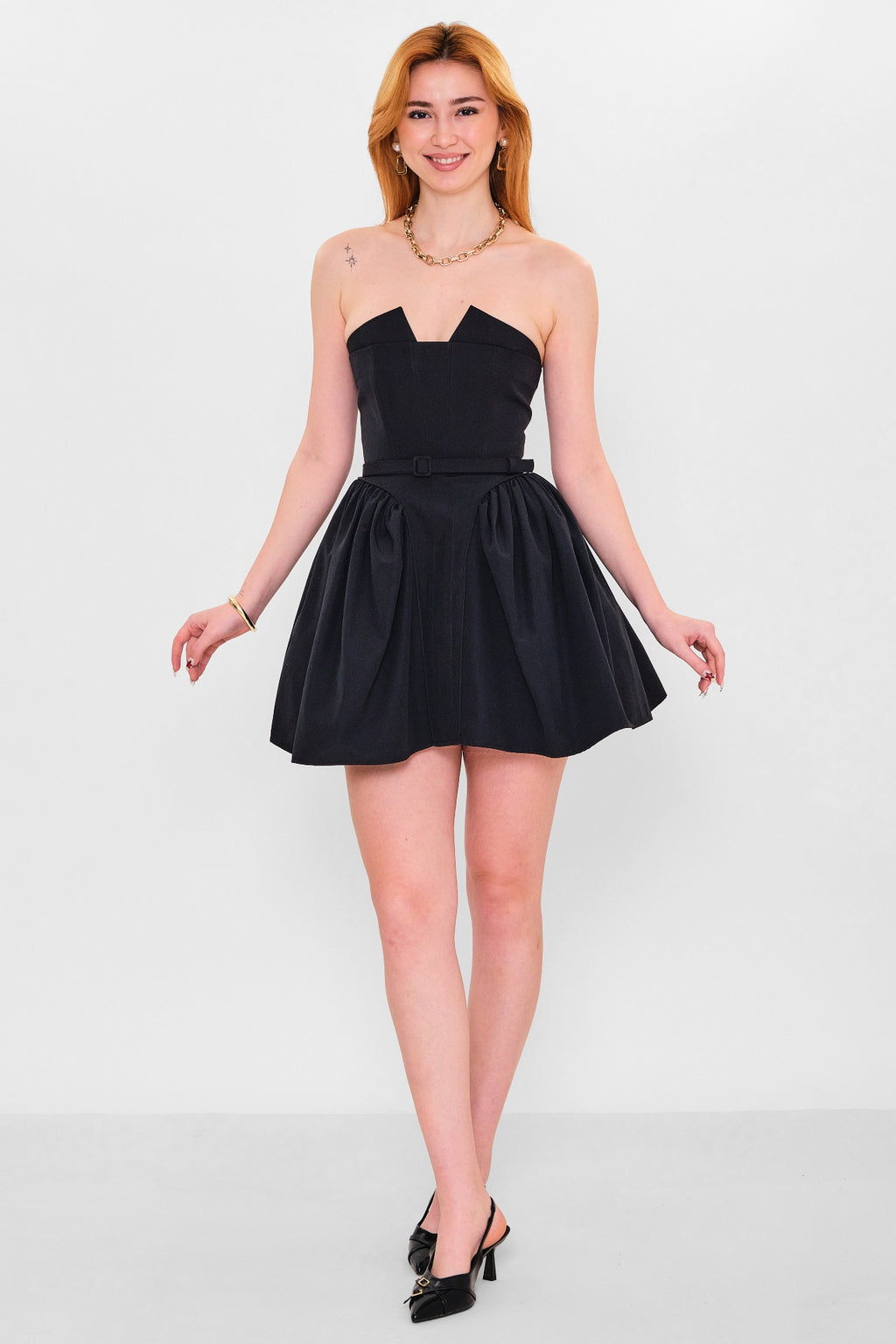 Mamulier - Plus Size Dress (MML26Y7028) - 8690200151712