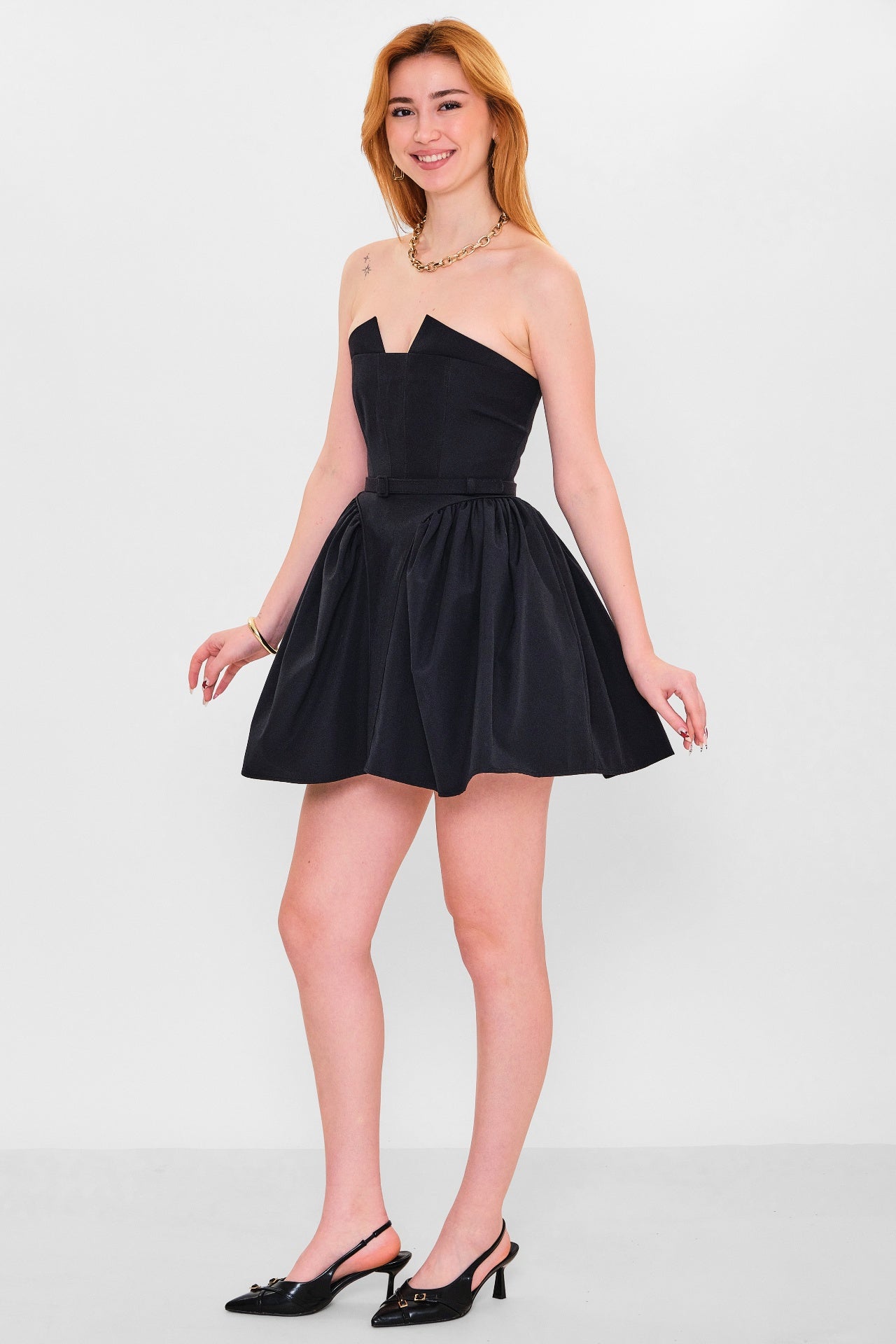 Mamulier - Plus Size Dress (MML26Y7028) - 8690200151712