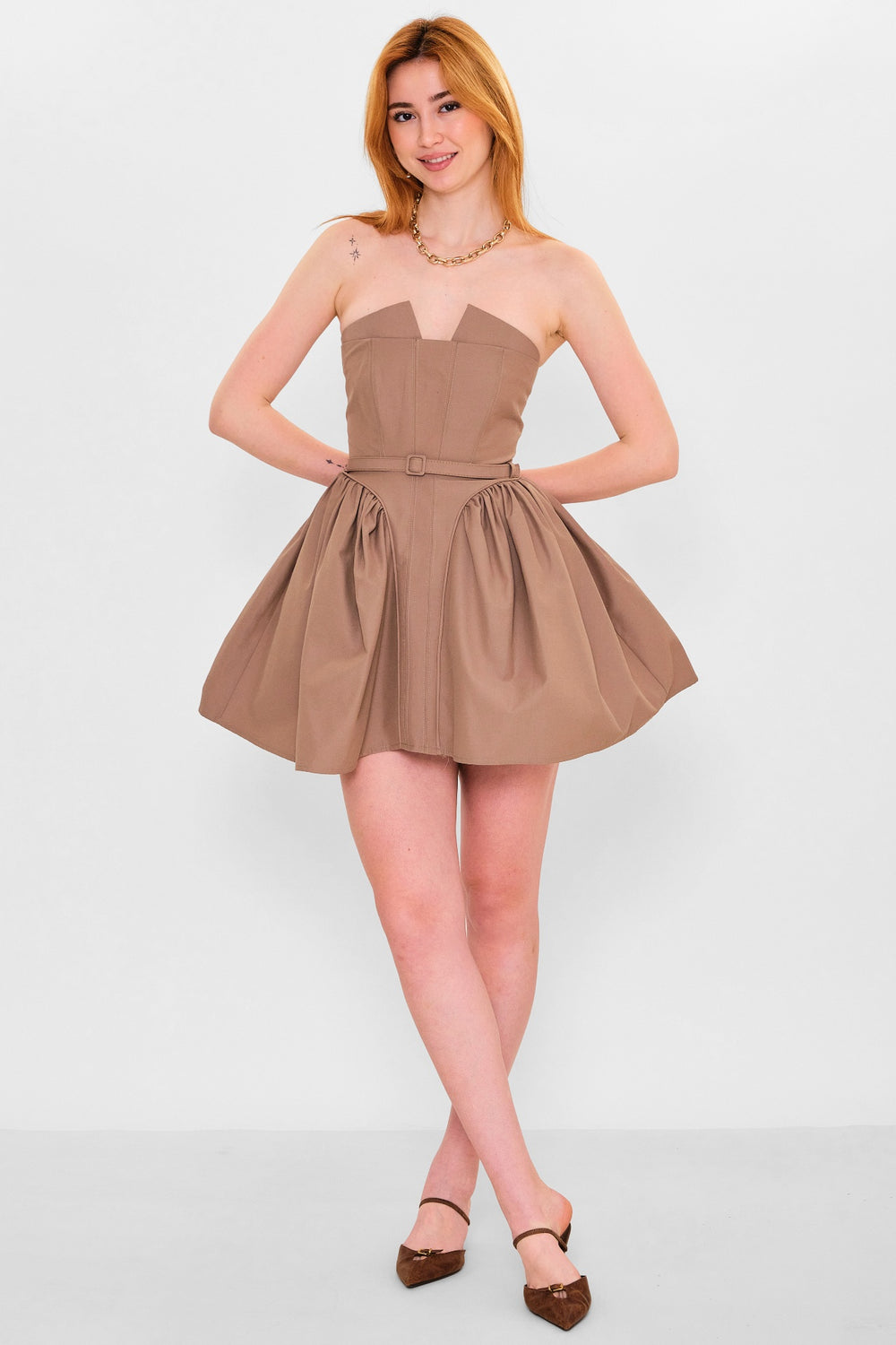 Mamulier - Plus Size Dress (MML26Y7028) - 8690200151729