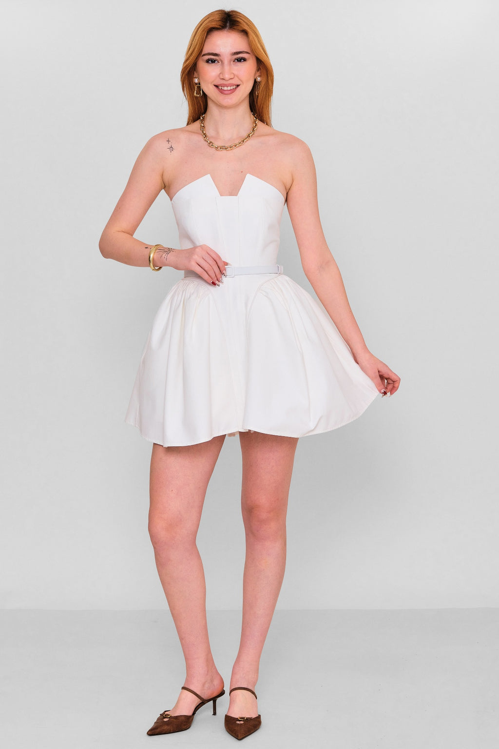 Mamulier - Plus Size Dress (MML26Y7028) - 8690200151736