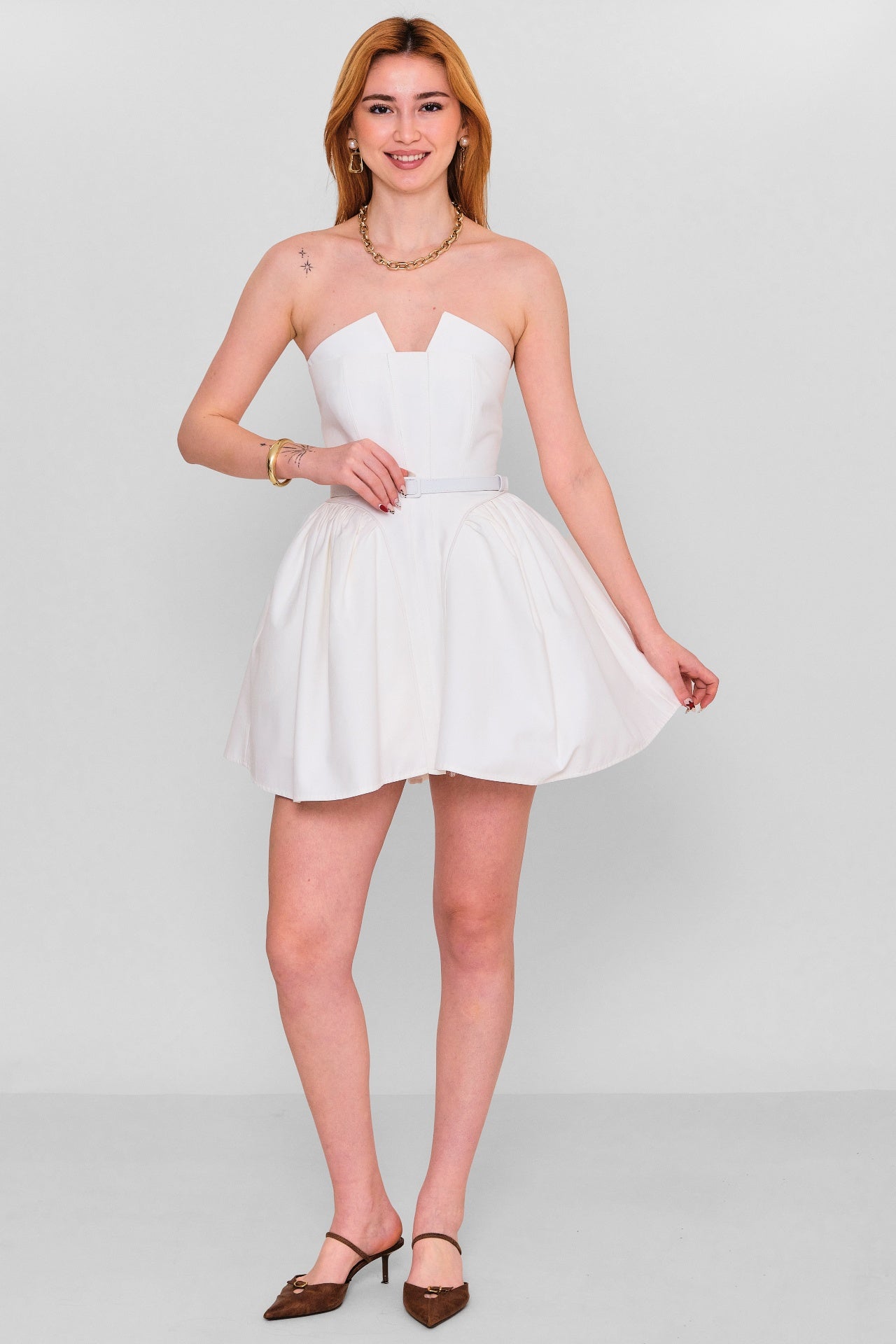 Mamulier - Plus Size Dress (MML26Y7028) - 8690200151736