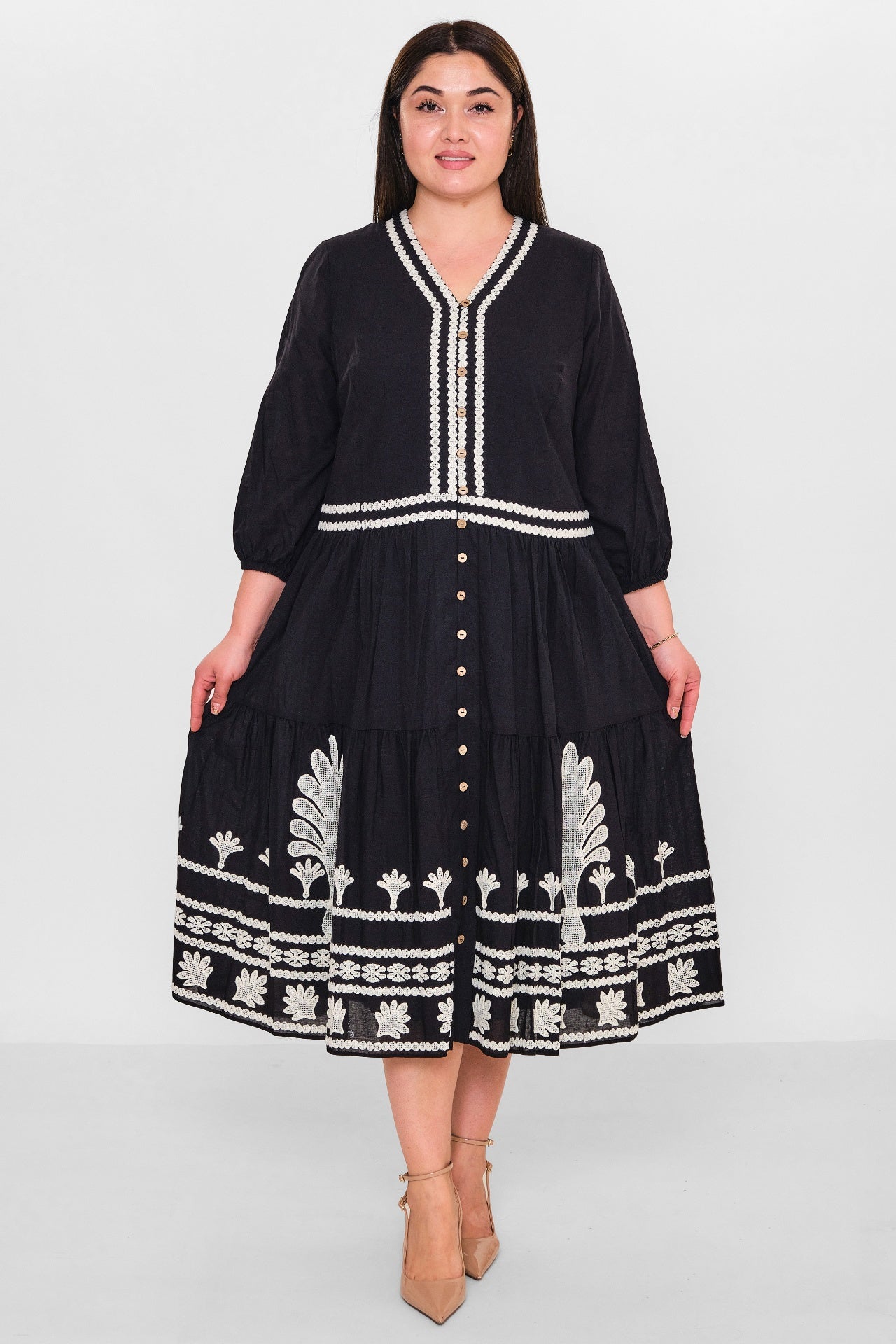 Gumanize - Plus Size Dress (GMZ2025-433-7551) - 8690200151811
